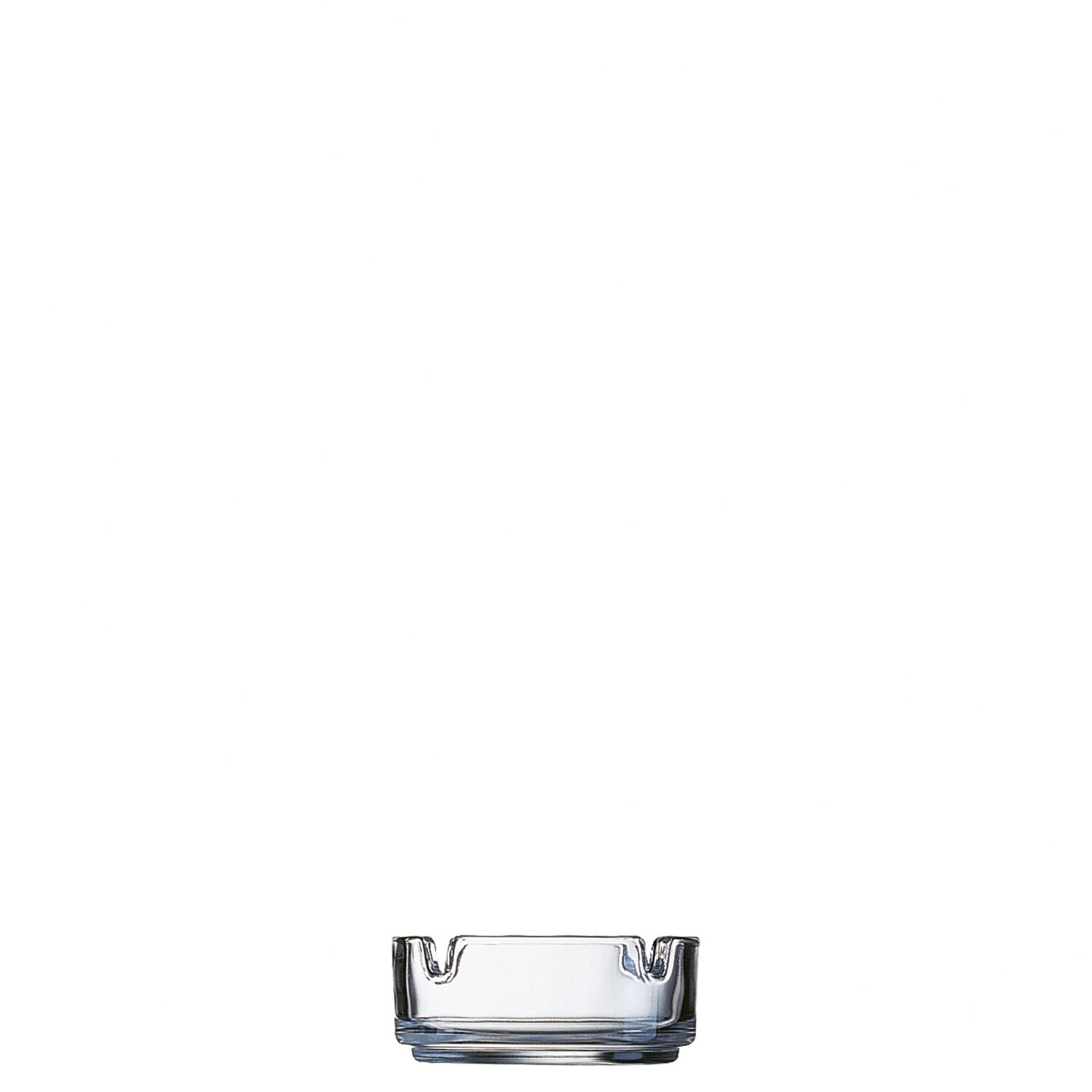 Aschenbecher stapelbar 85 mm transparent