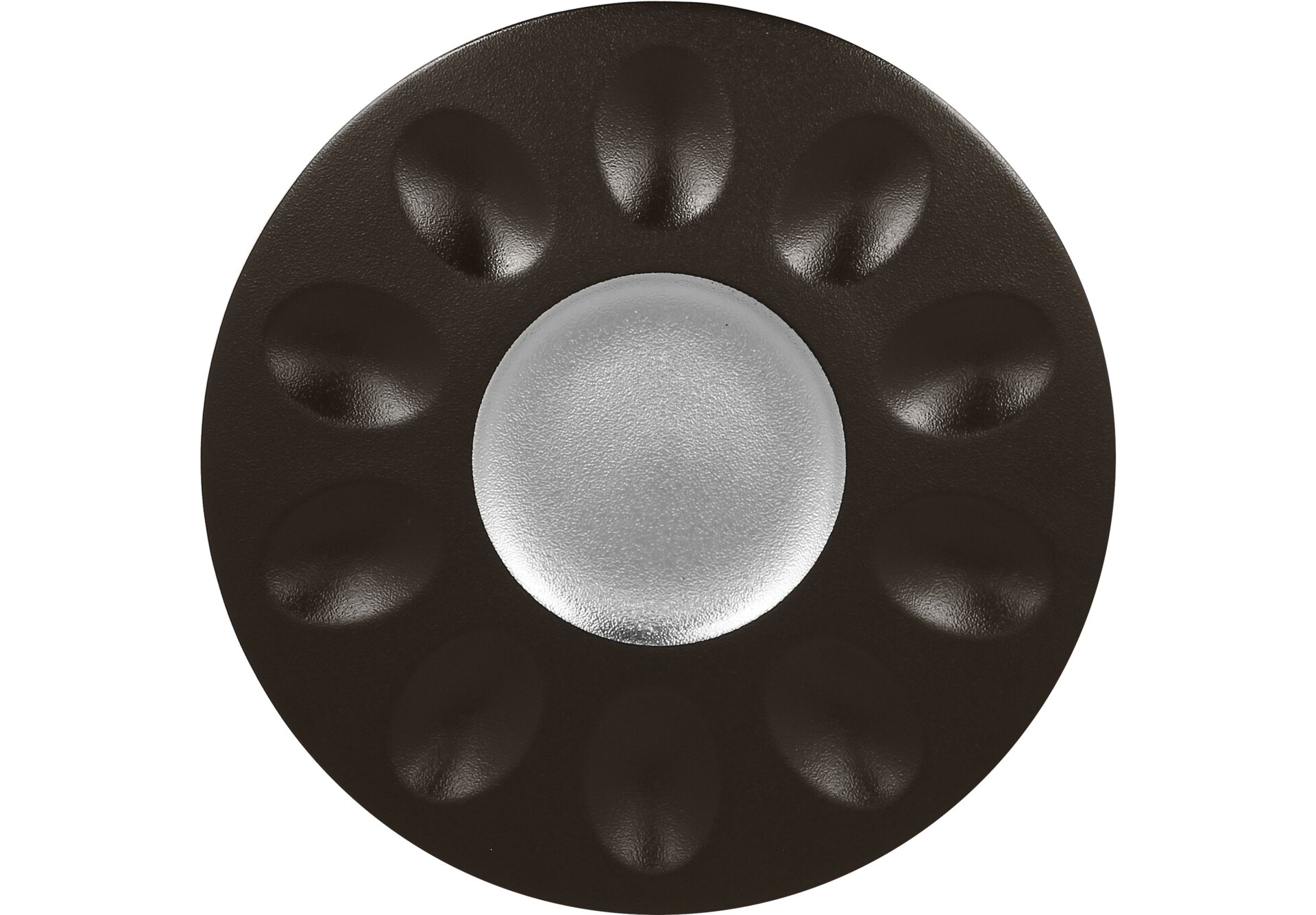 Teller mit 10 Flächen 300 mm silver