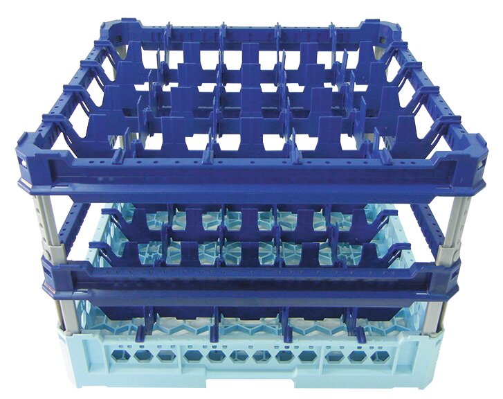 Gläserkorb 25 Fächer 88 x 88 mm Glashöhe max. 340 mm / 500 x 500 mm