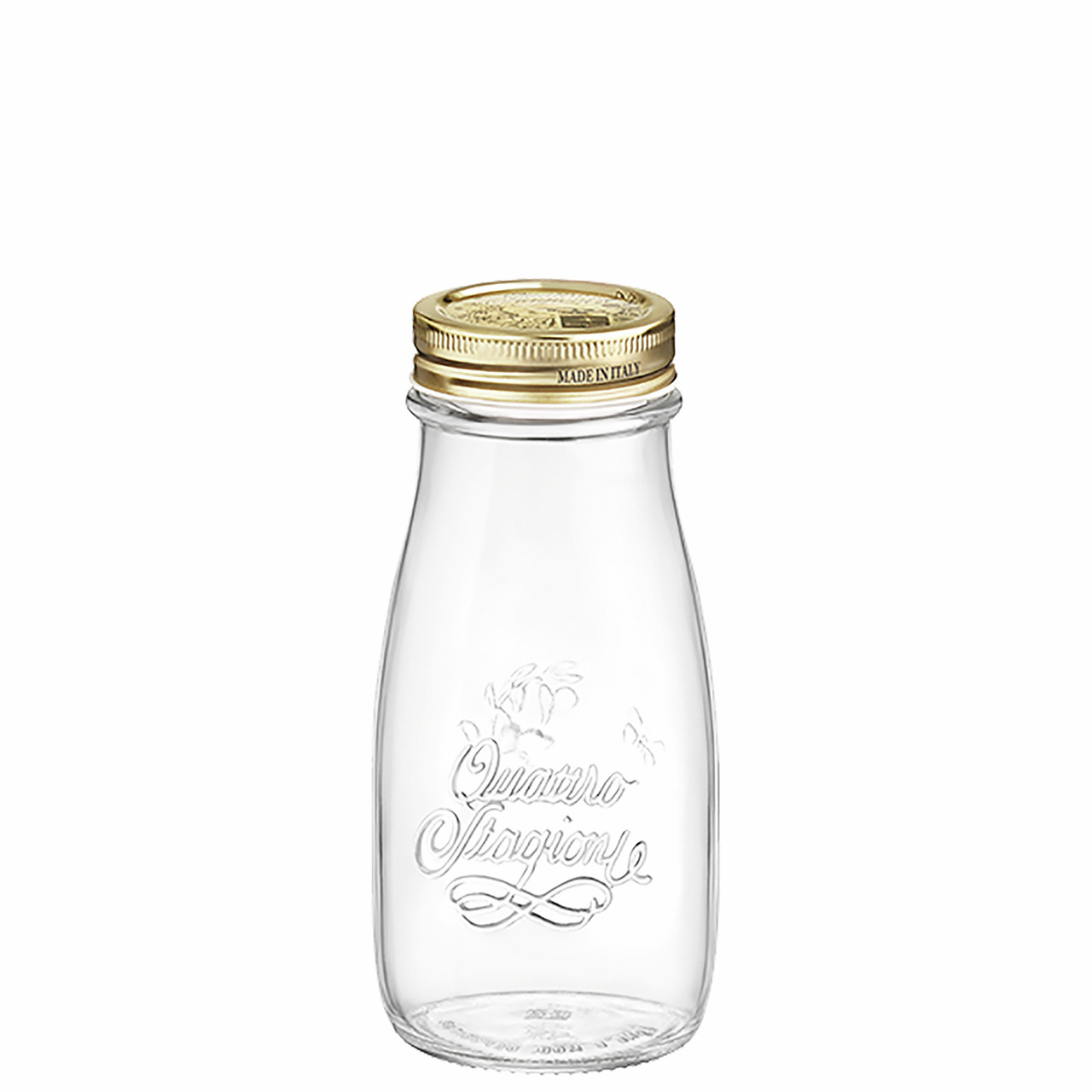 Flasche 74 mm / 0,40 l mit Deckel Quattro Stagioni
