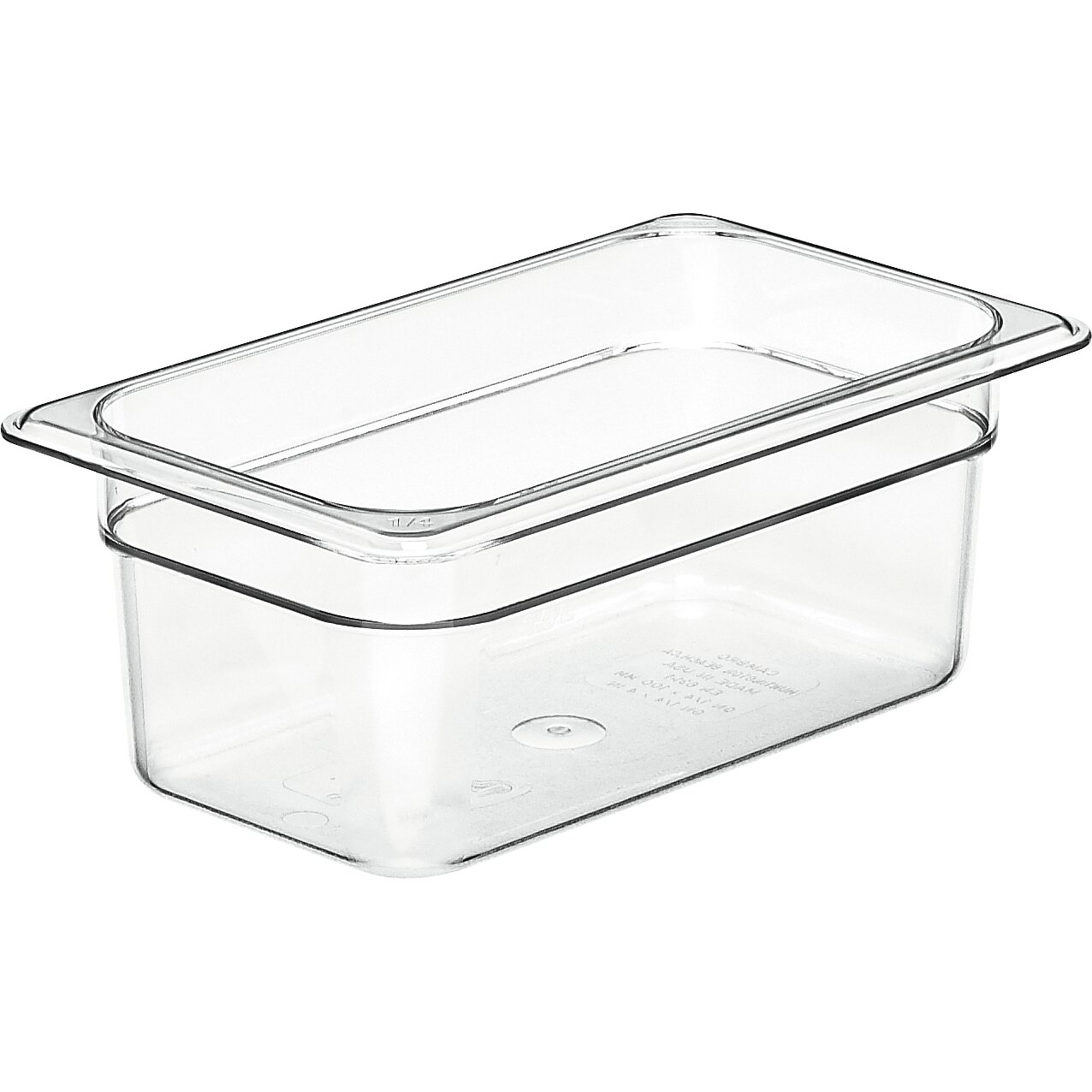 GN-Behälter GN 1/4 265 x 162 x 100 mm Copolymer BPA-frei transparent black