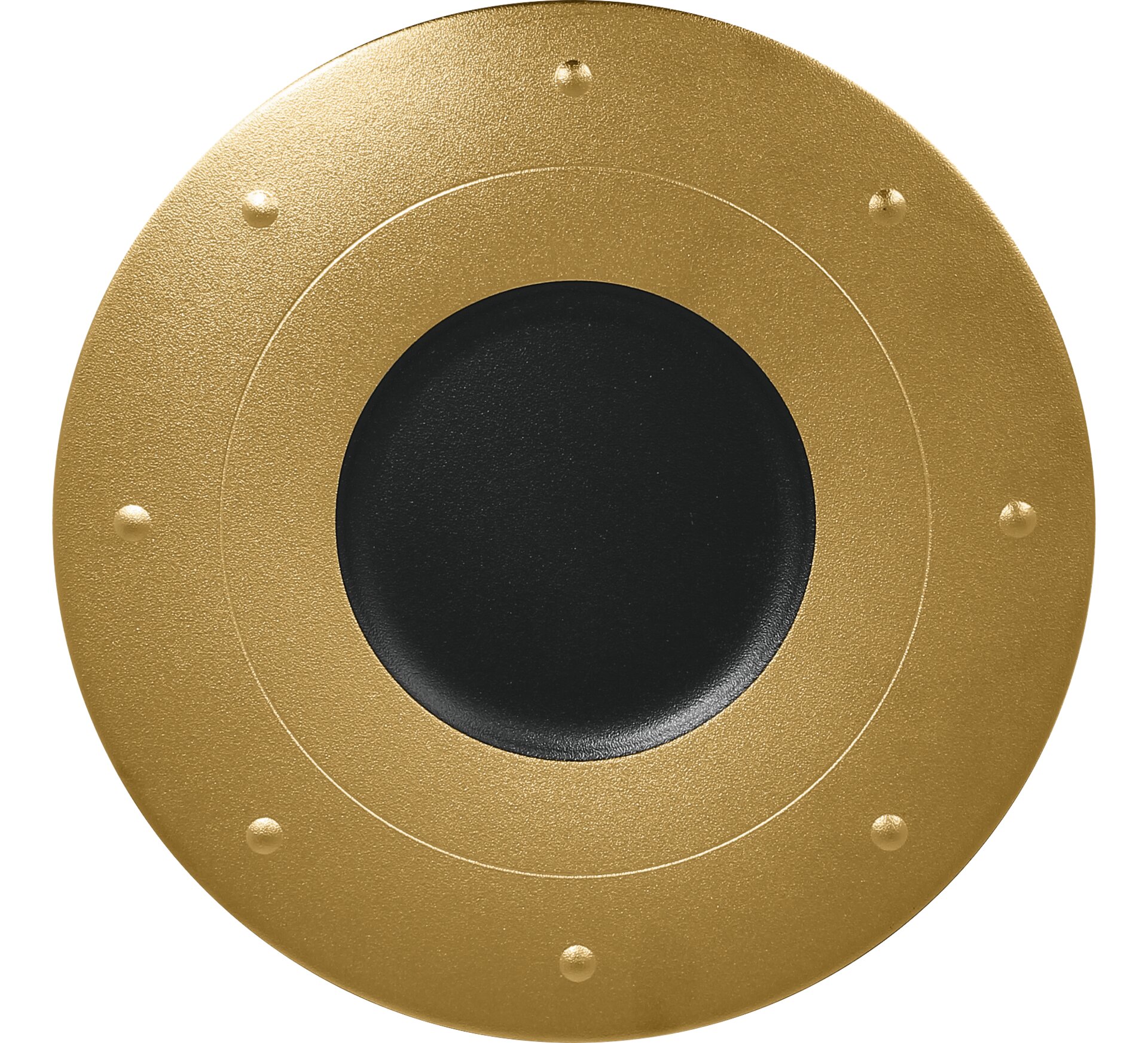 Teller Queen 310 mm black-gold