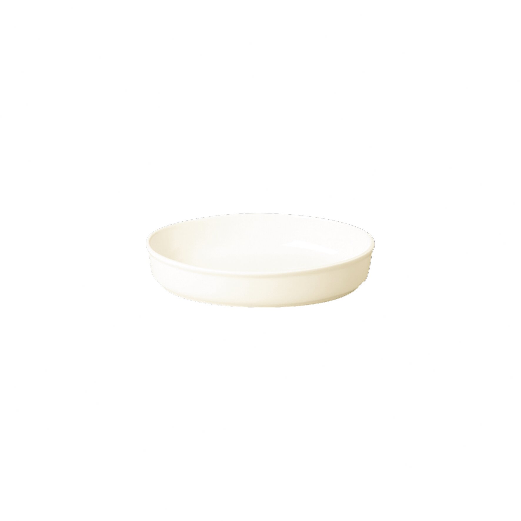 Platte oval 250 x 180 x 50 mm creme