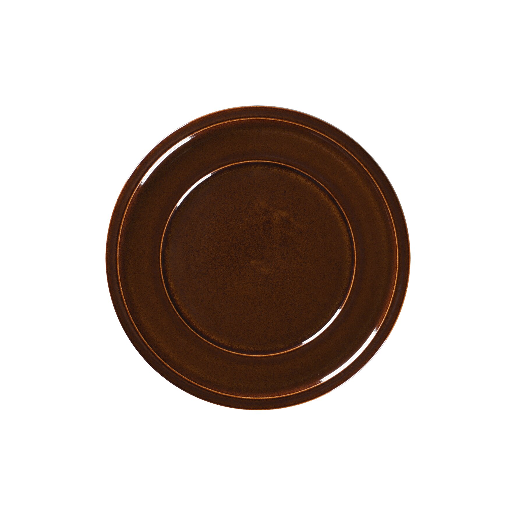 Teller flach mit Rand 237 mm honey brown Ease Honey Brown
