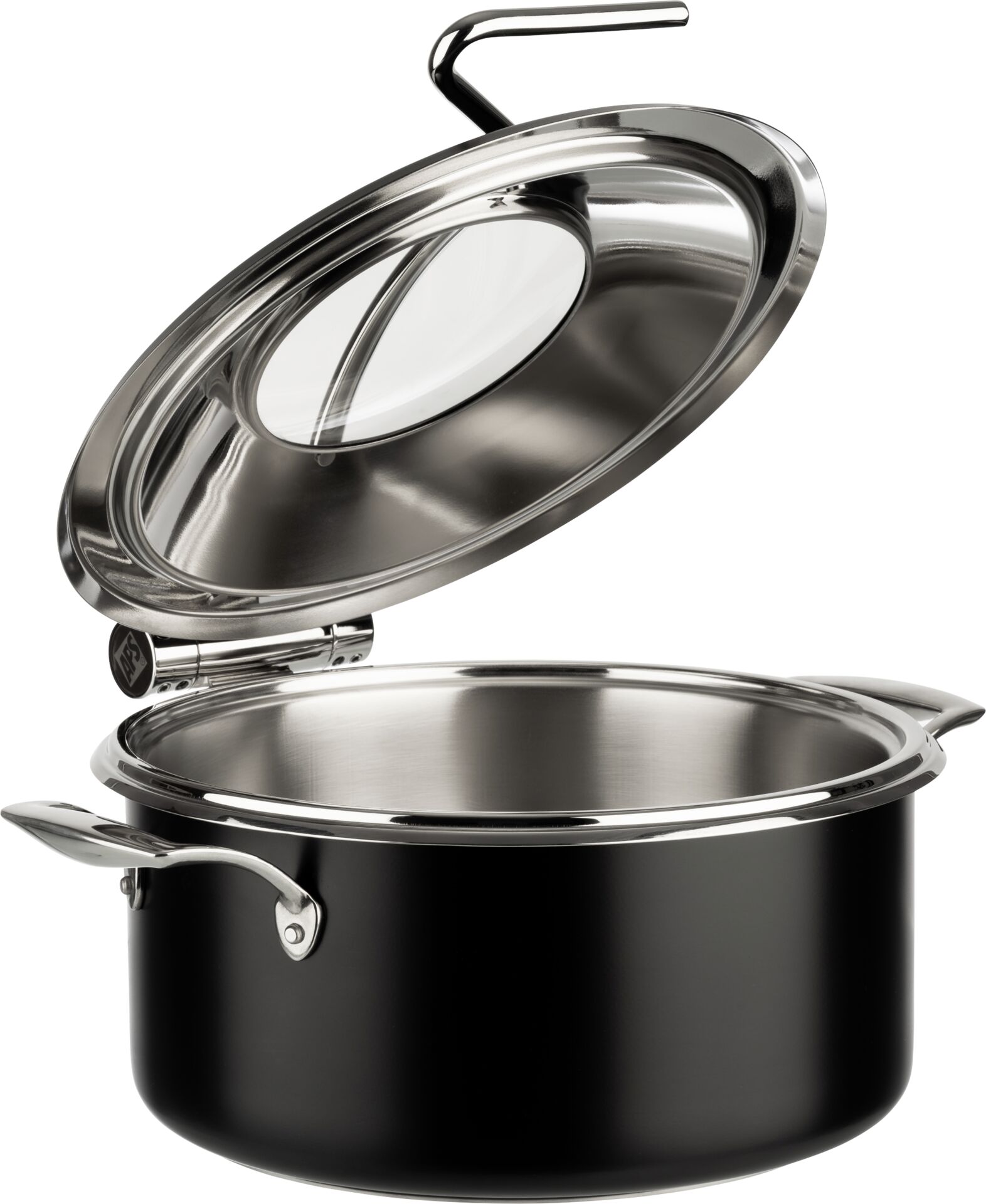 Chafing Dish rund, schwarz
