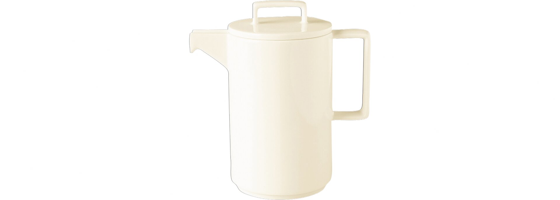 Kaffeekanne mit Deckel 0,40 l creme
