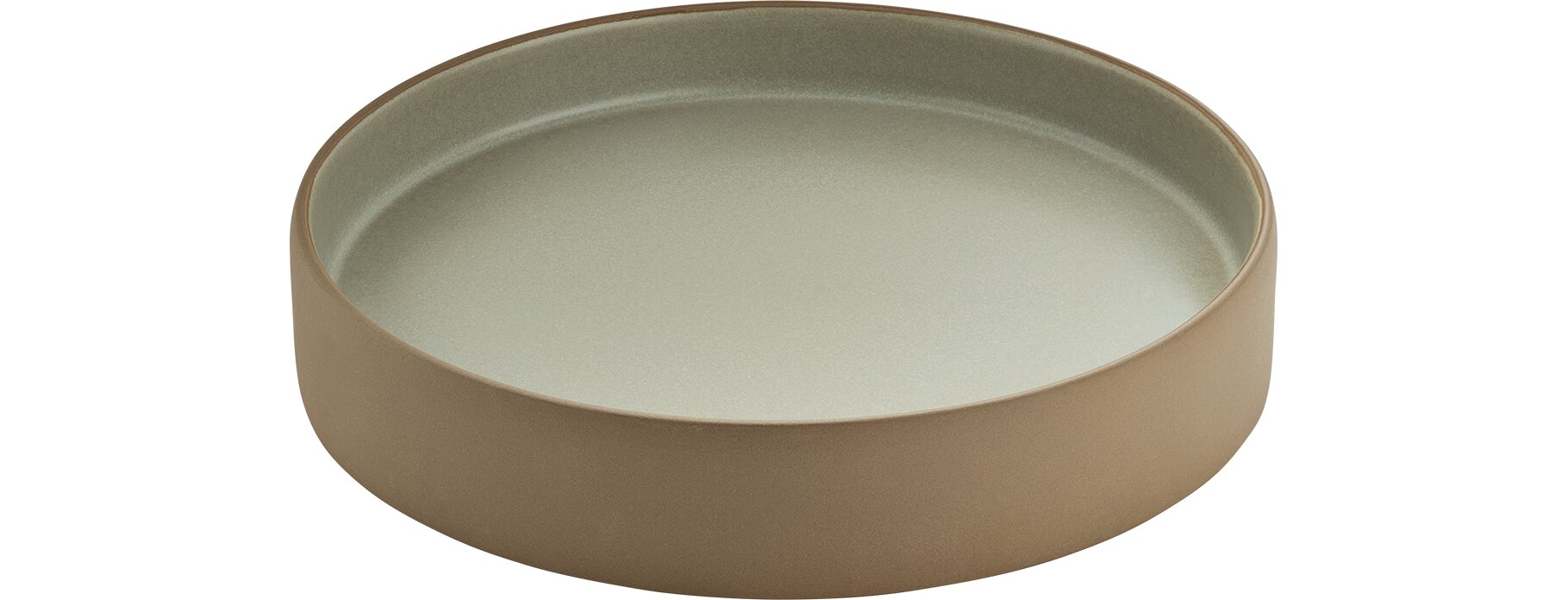Teller flach / tief 240 mm beige/grau 2in1