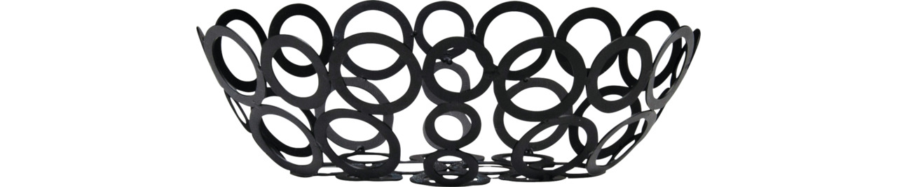 Brotkorb oval 225 x 165 mm schwarz Accessoires