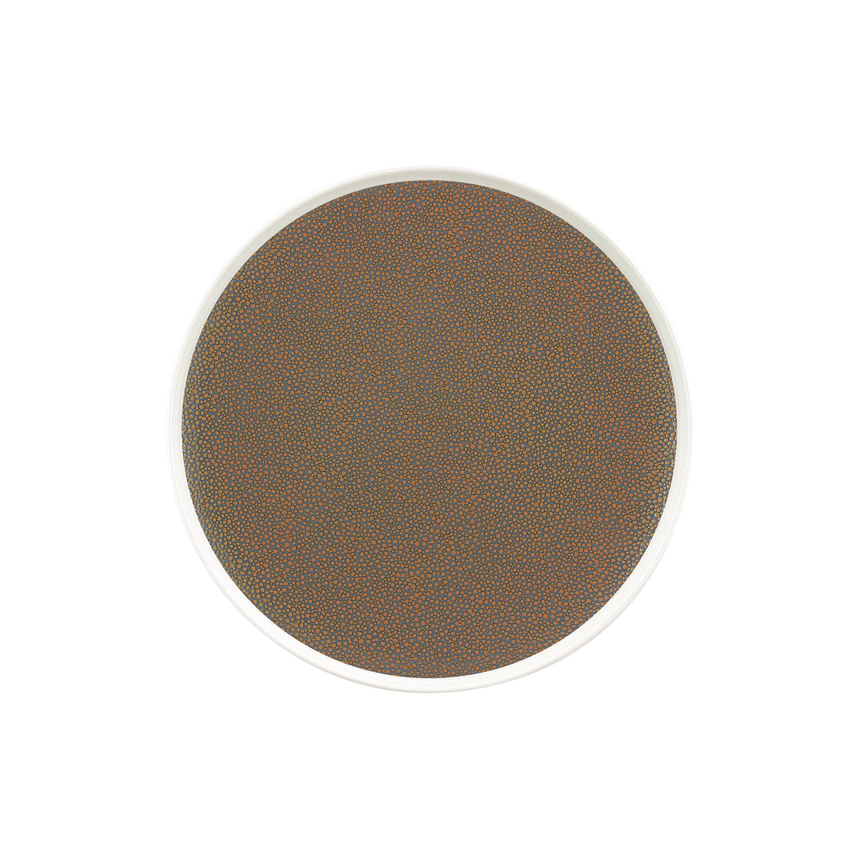 Coupteller flach rund 257 mm Metallic Gold Purity Pearls