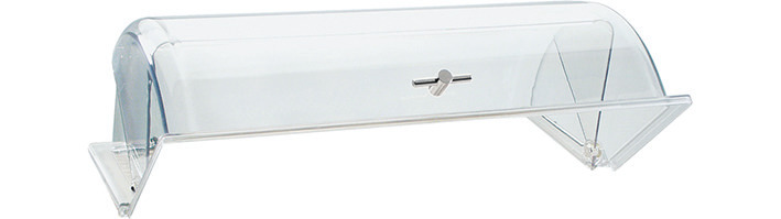 GN-Rolltop-Haube GN 1/1 530 x 325 x 190 mm verchromter Griff