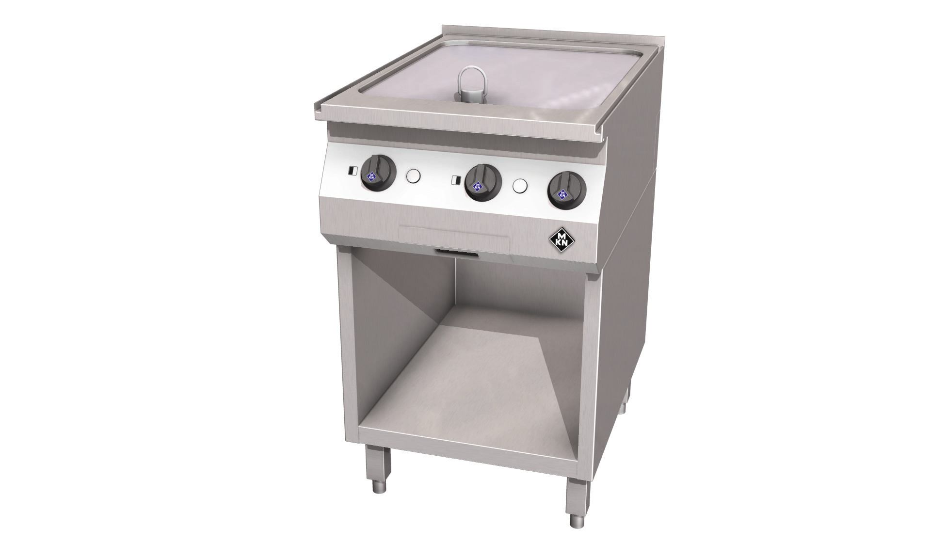 Elektro-Griddleplatte glatt / 1 Supra /  Bratfläche 420 x 545 mm / HotLine