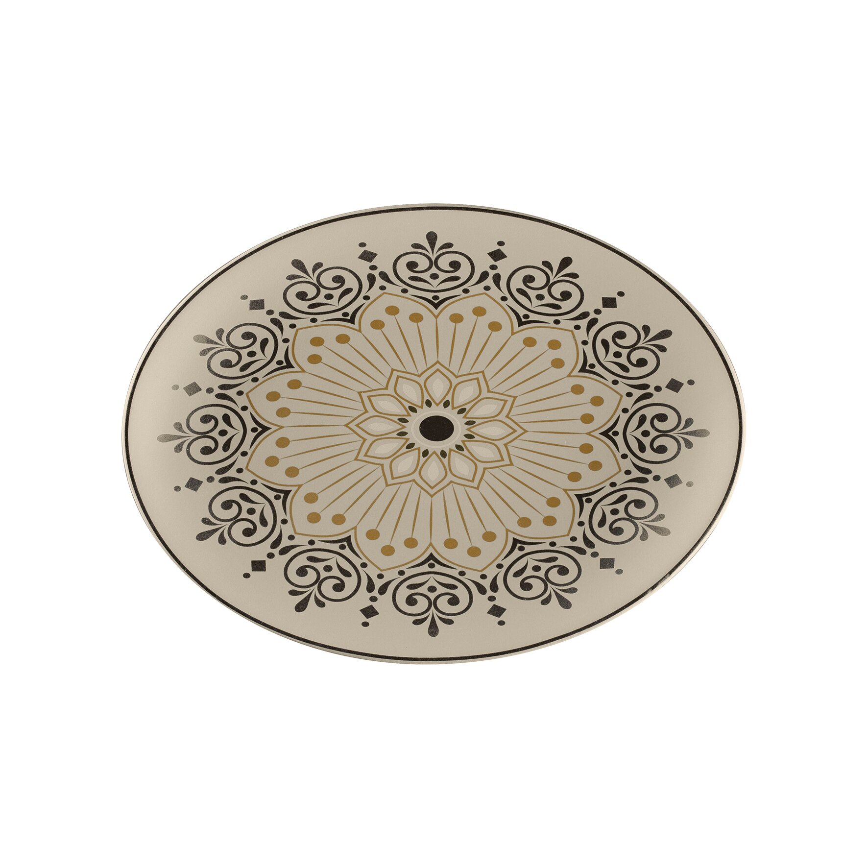 Platte oval 260 x 190 x 30 mm Argila Cartagena