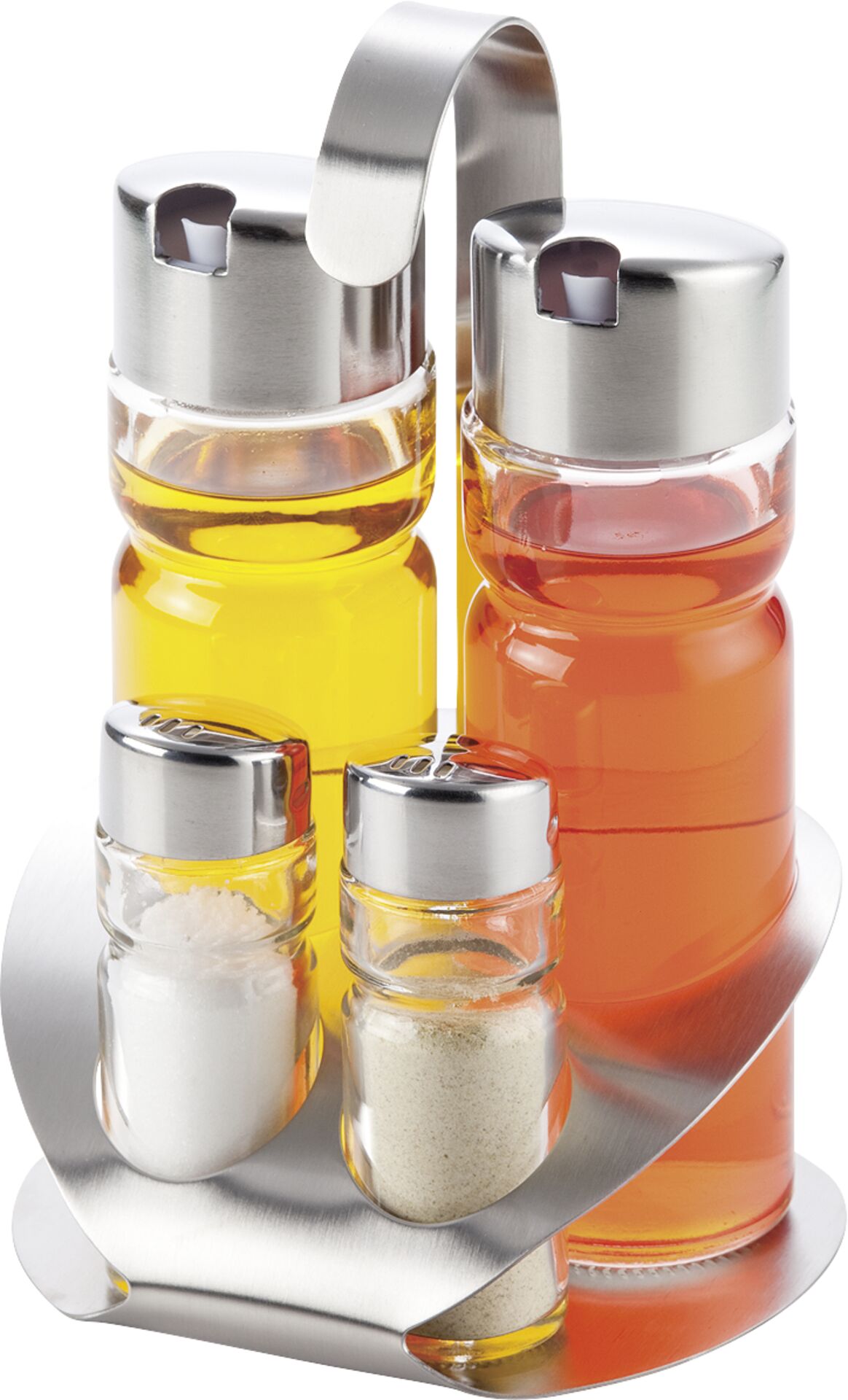 Menagen-Set Salz & Pfeffer & Essig & Öl