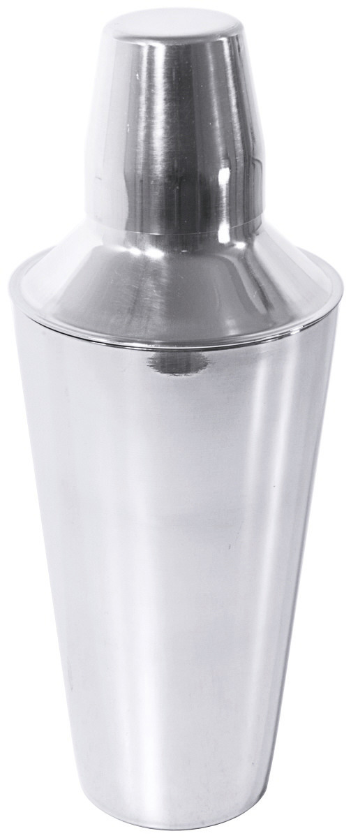 Cocktailshaker Cobbler 3-tlg. 0,80 l / 260 mm hochglänzend