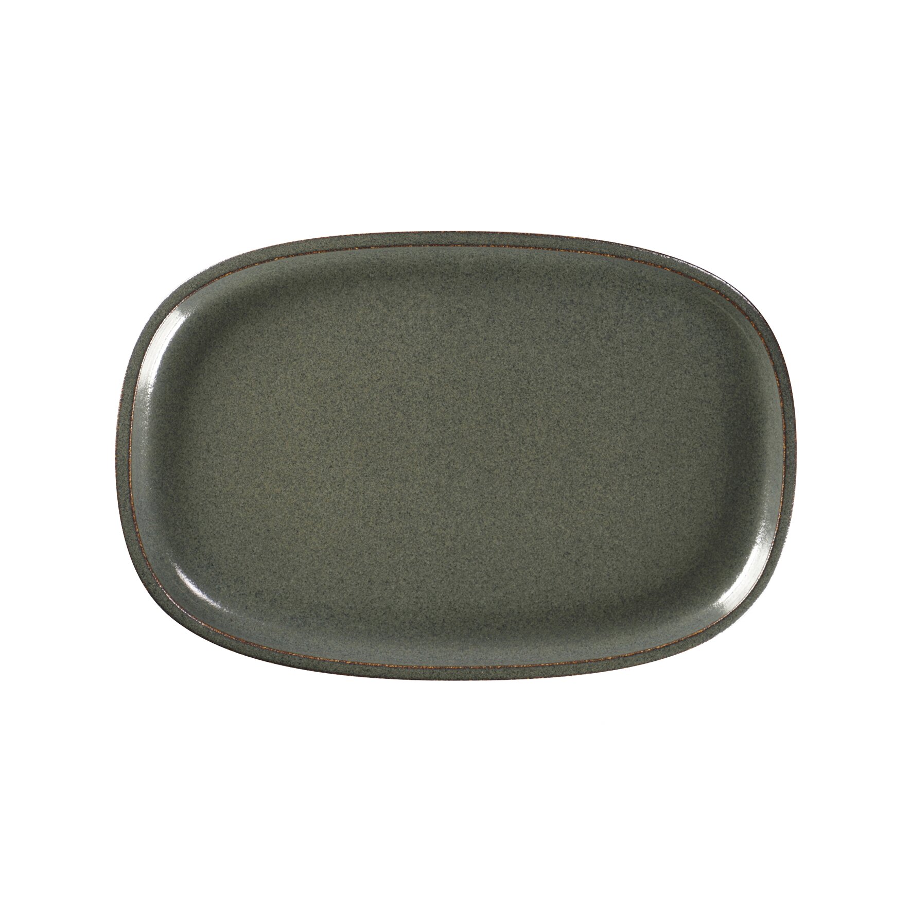 Platte oval flach 302 x 200 mm caldera green Ease Caldera Green