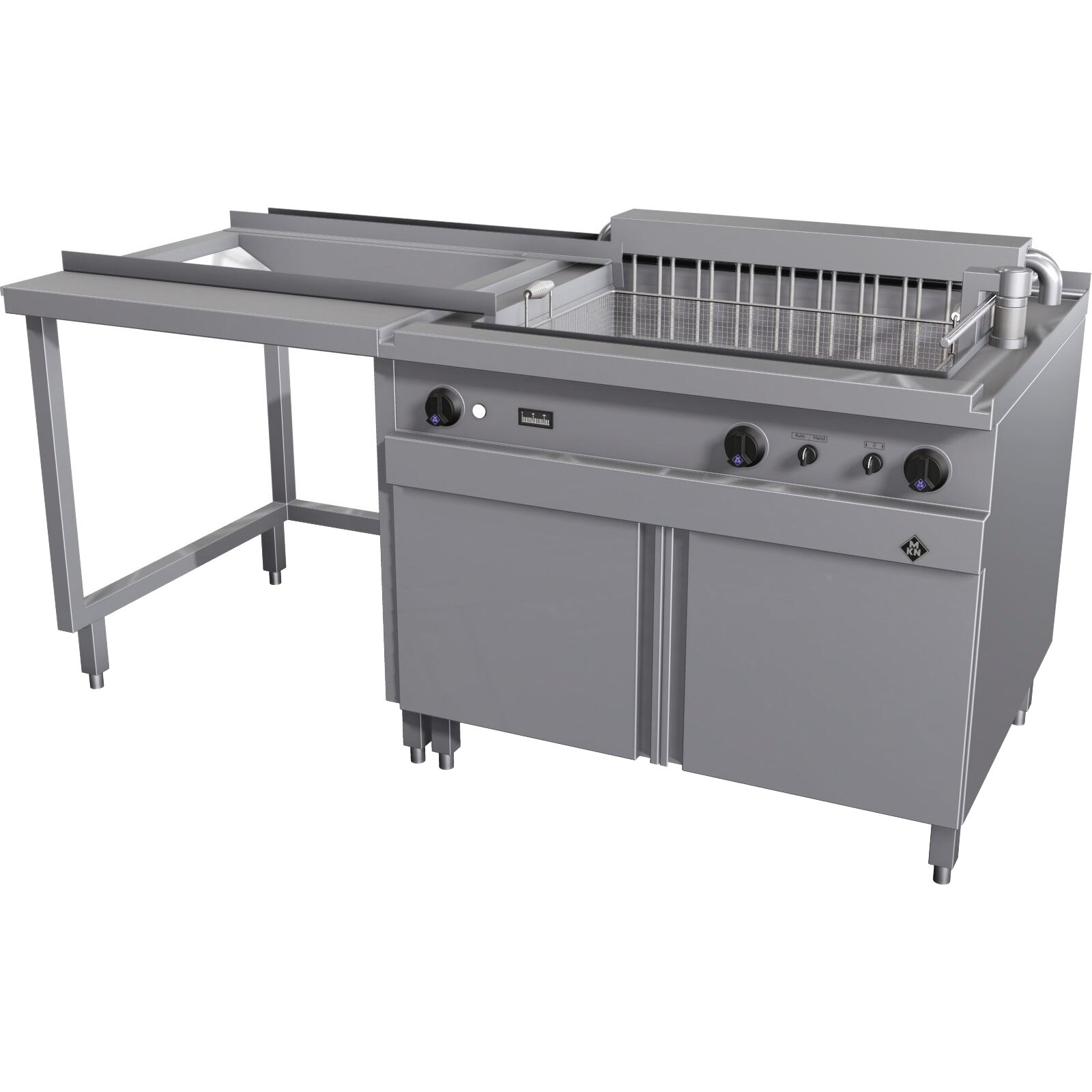 Elektro-Großfritteuse 1 x 115,00 l Köln Hubmotor rechts + Enladesystem links