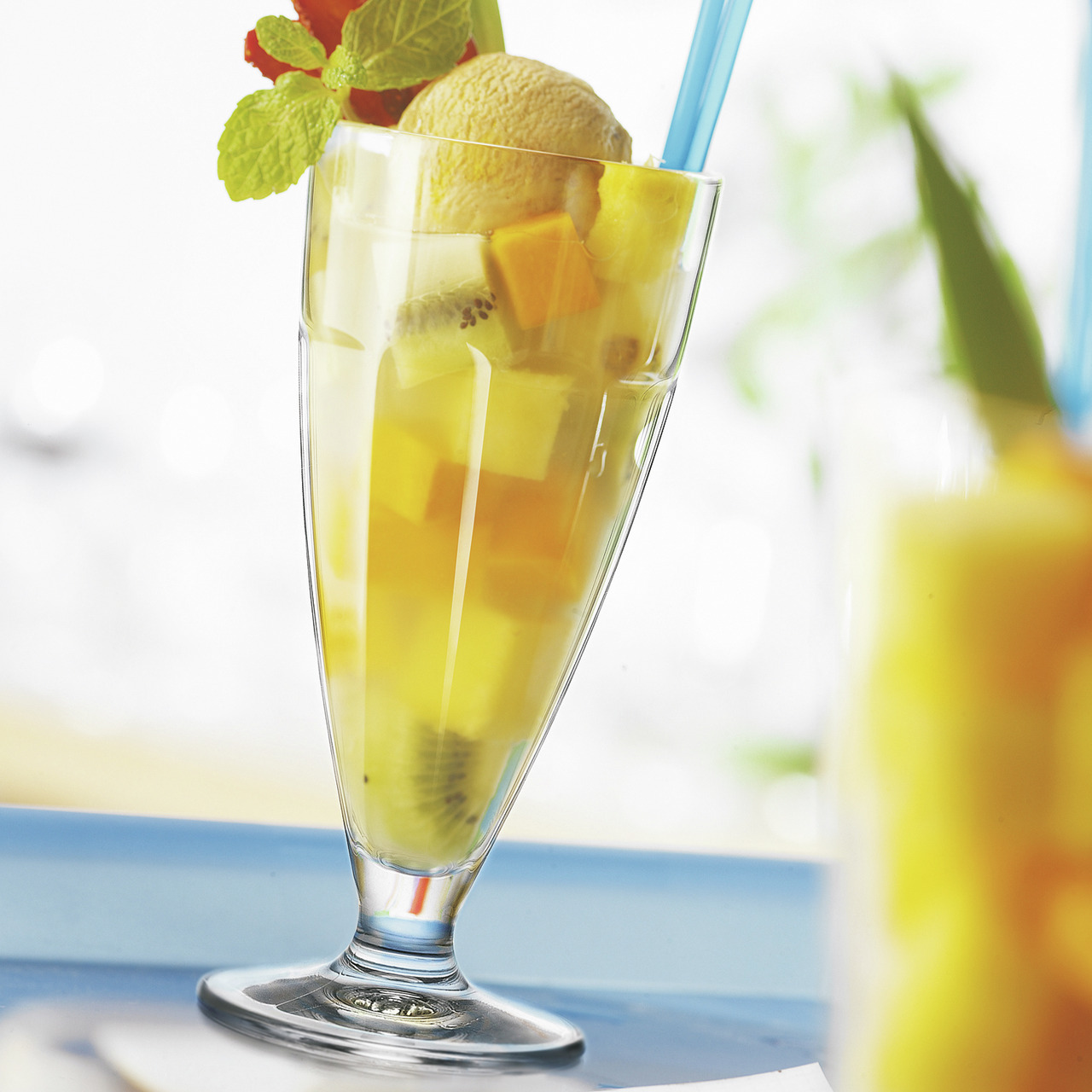 Eiskaffeebecher Coppa stapelbar 84 mm / 0,38 l transparent Rock Bar