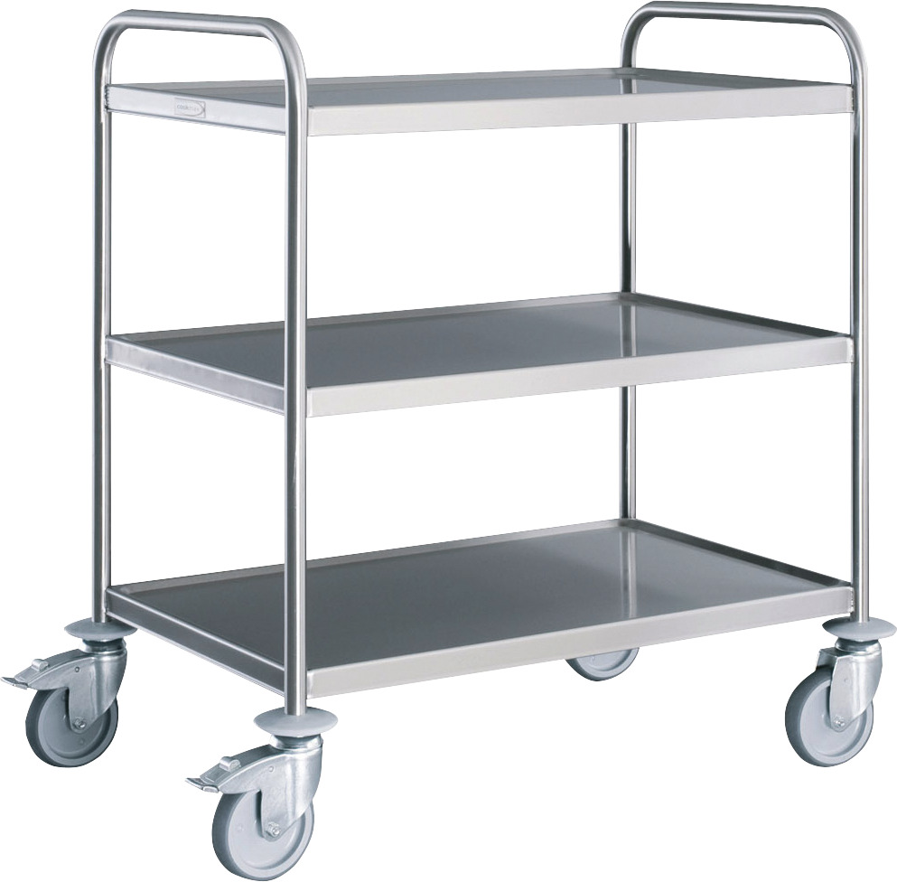 Servierwagen 3 Borde 600 x 400 mm voll verschweißt 700 x 500 x 950 mm Servierwagen 3 Borde 600 x 400 mm voll verschweißt 700 x 500 x 950 mm