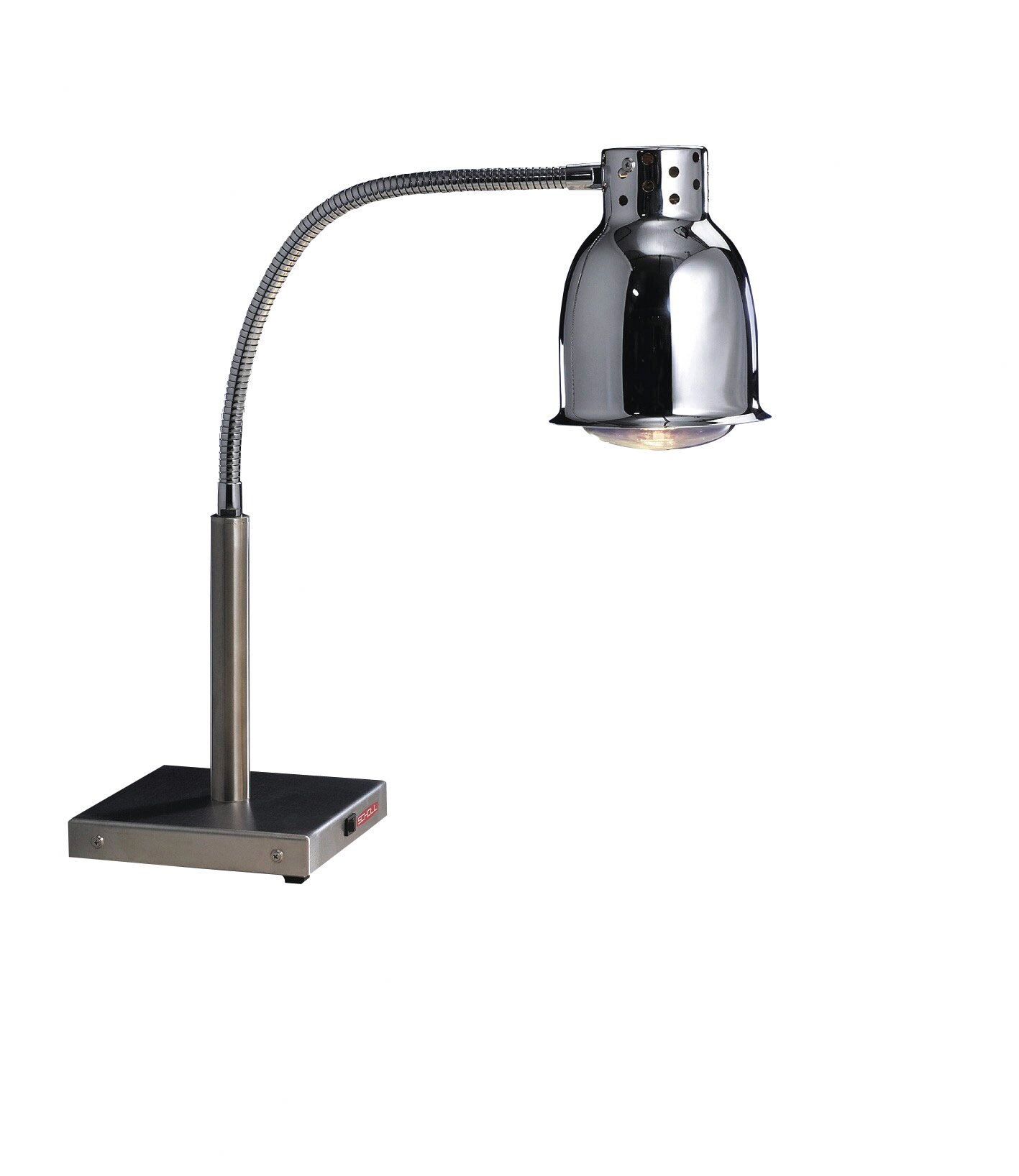 Wärmestrahler Chrom Weißlicht mit Fuß 250 W ø 175 mm