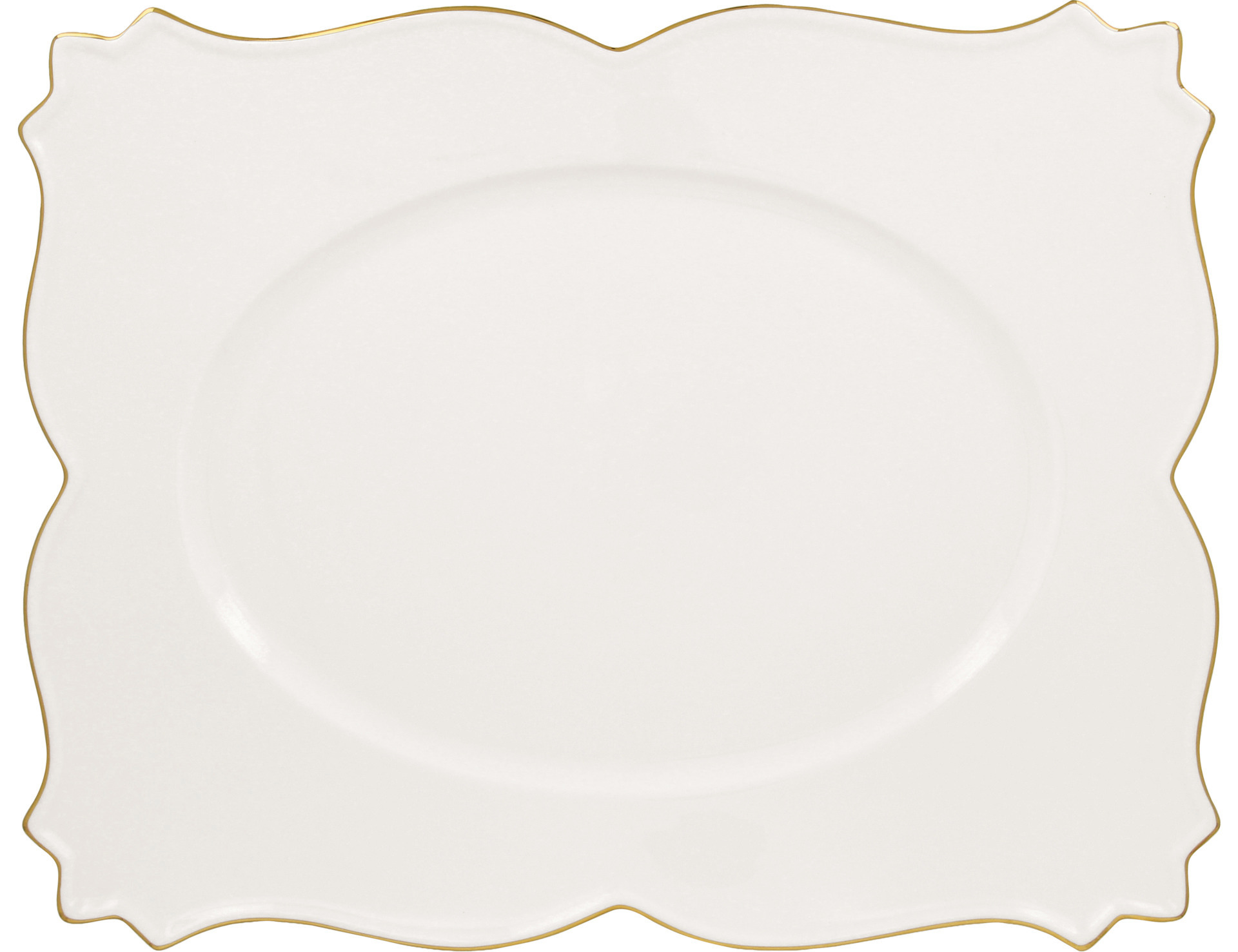 Platte rechteckig King 420 x 325 mm crème Pure Ultra