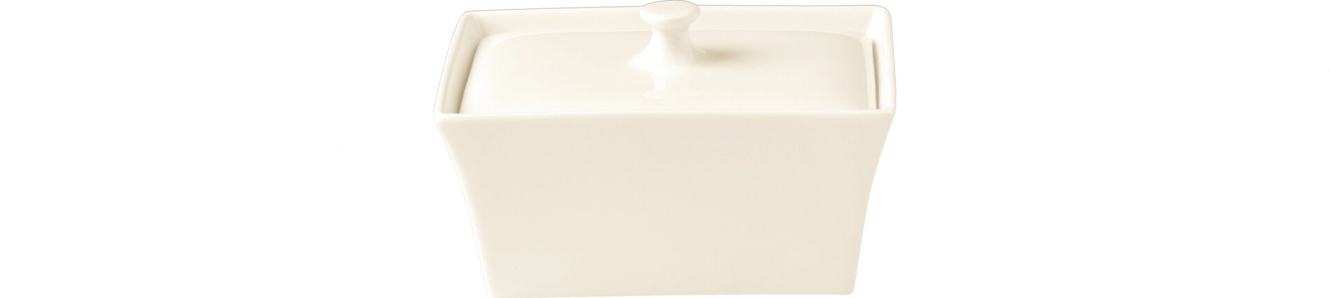 Terrine rechteckig mit Deckel 150 x 118 x 90 mm / 0,39 l crème