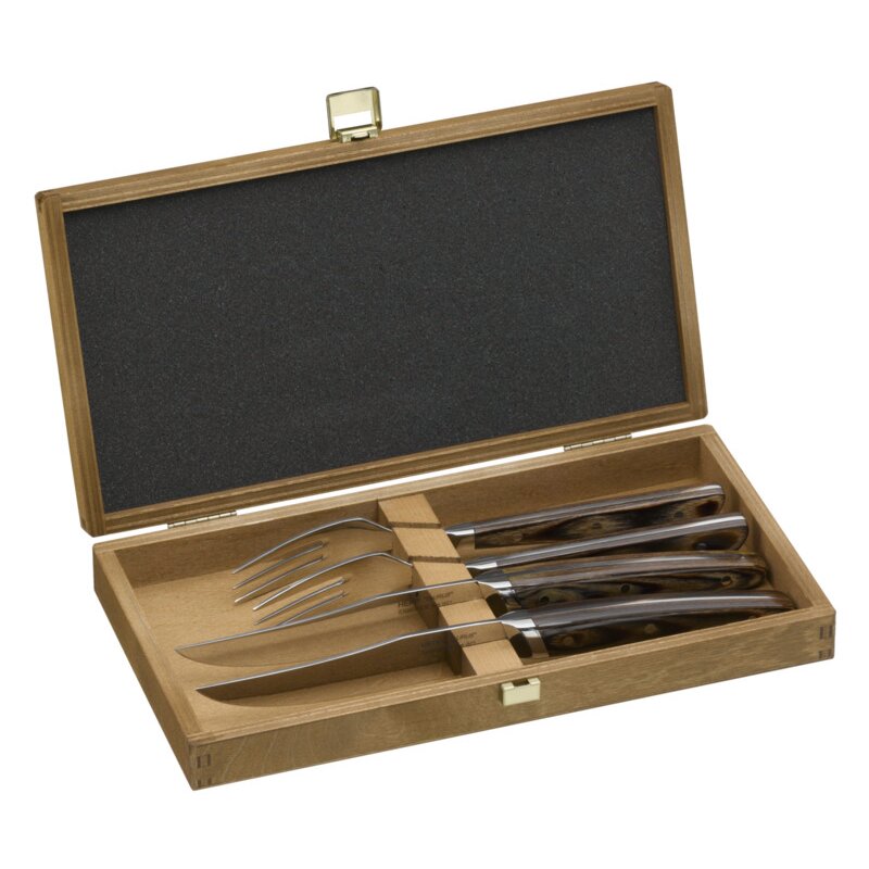 Steakbox 2 x Steakmesser / 2 x Steakgabel 275 x 145 x 40 mm Taurus