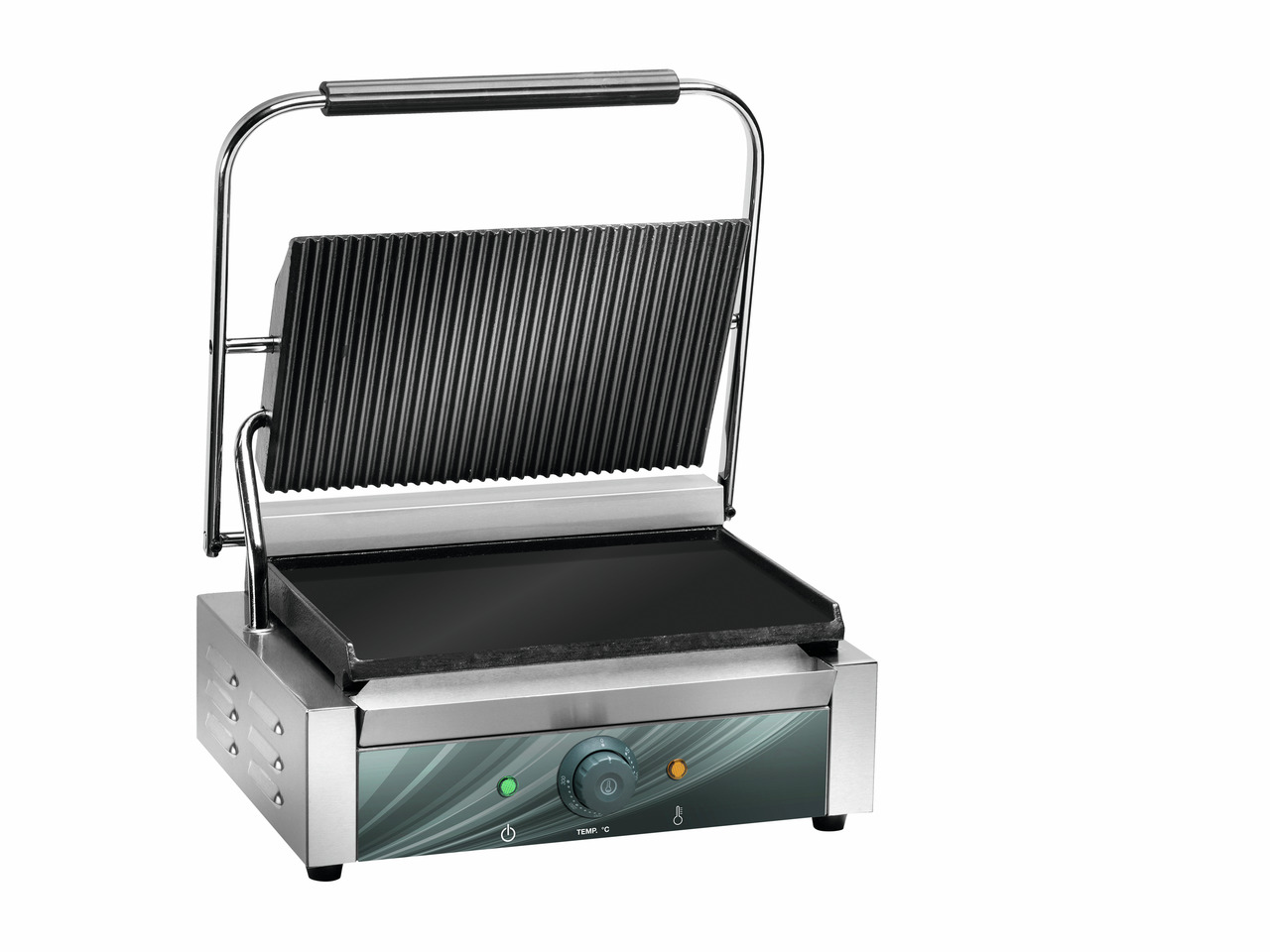 Elektro-Kontaktgrill oben gerillt unten glatt 430 x 305 x 210 mm