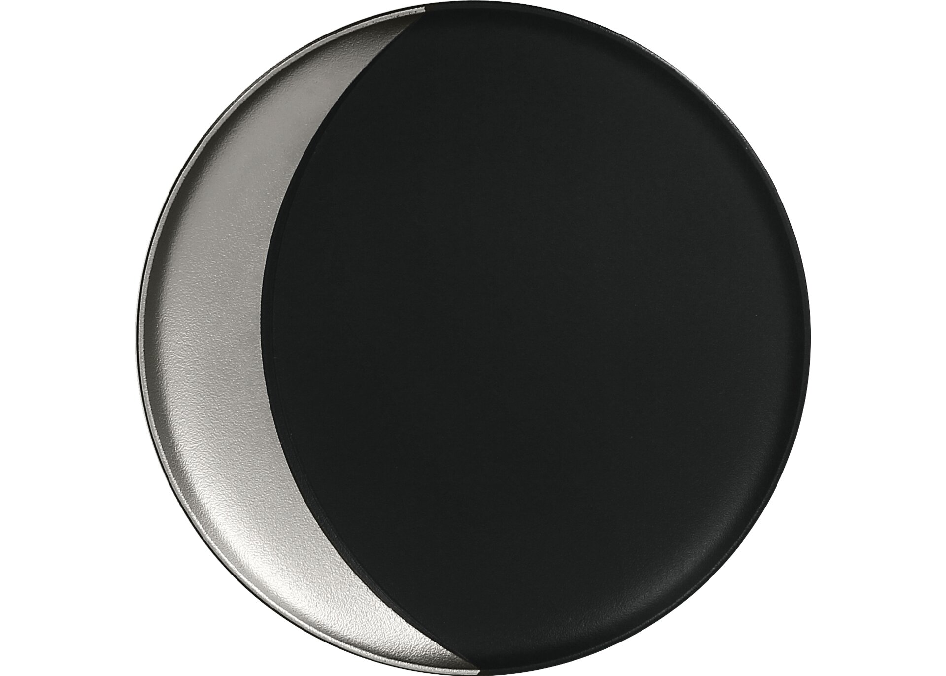 Teller tief 240 mm black-silver Metalfusion