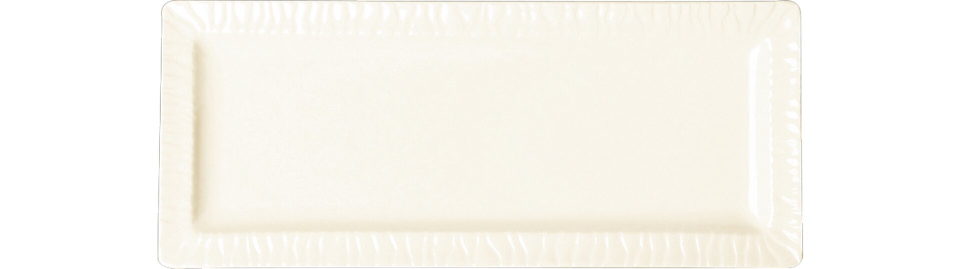 Teller flach rechteckig 290 x 120 mm crème