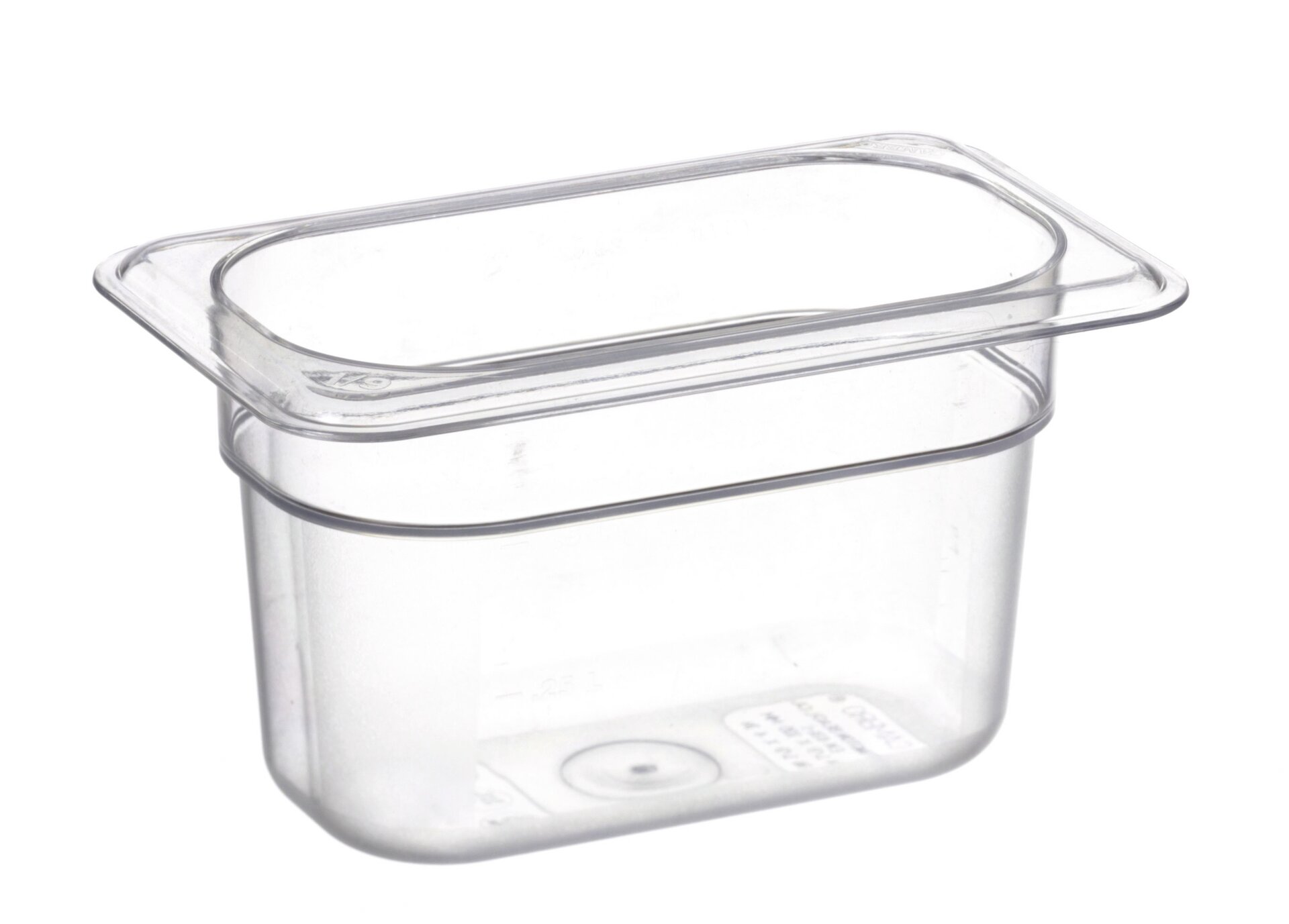 GN-Behälter GN 1/9 176 x 108 x 100 mm Polycarbonat transparent