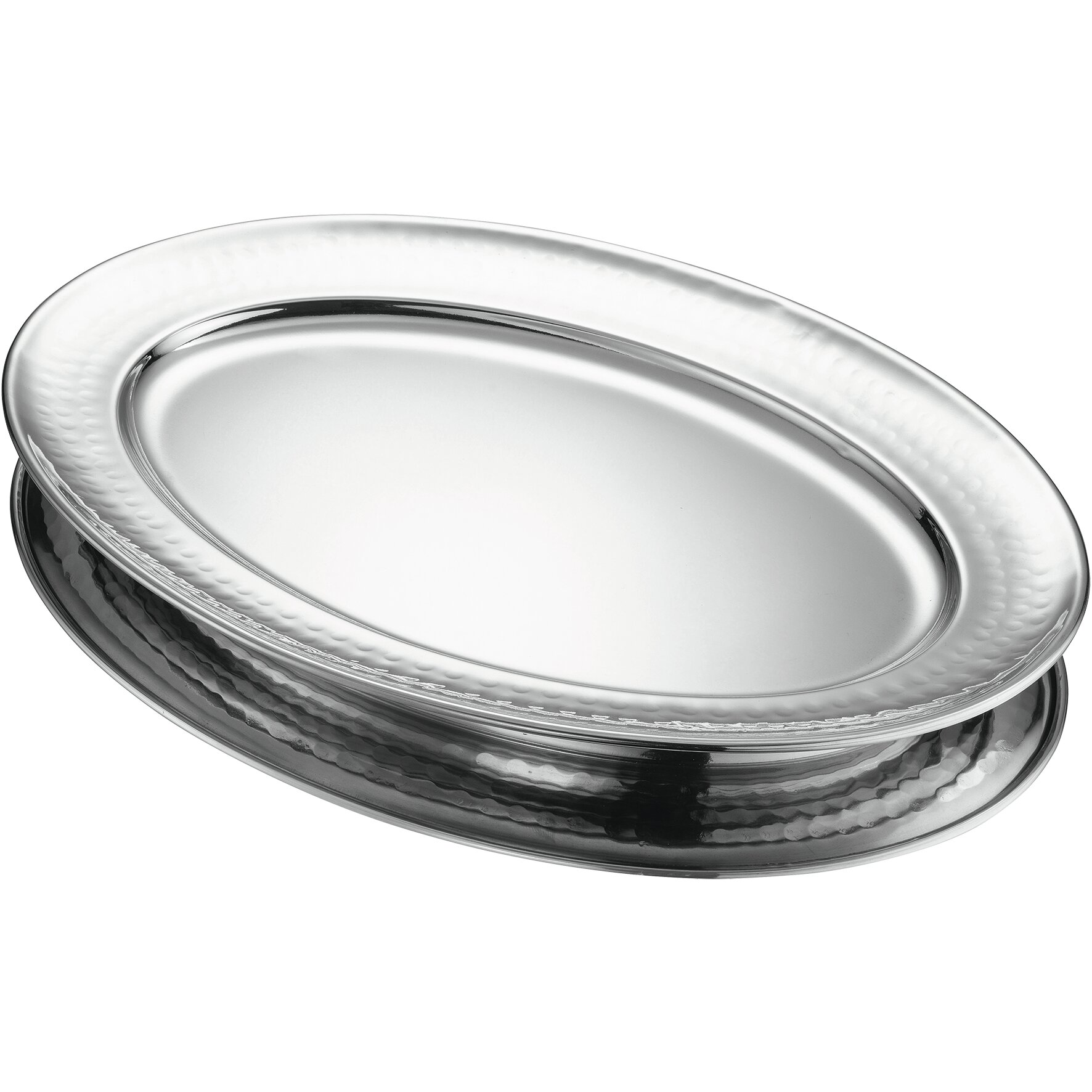 Tablett oval 300 mm Edelstahl Tabletop