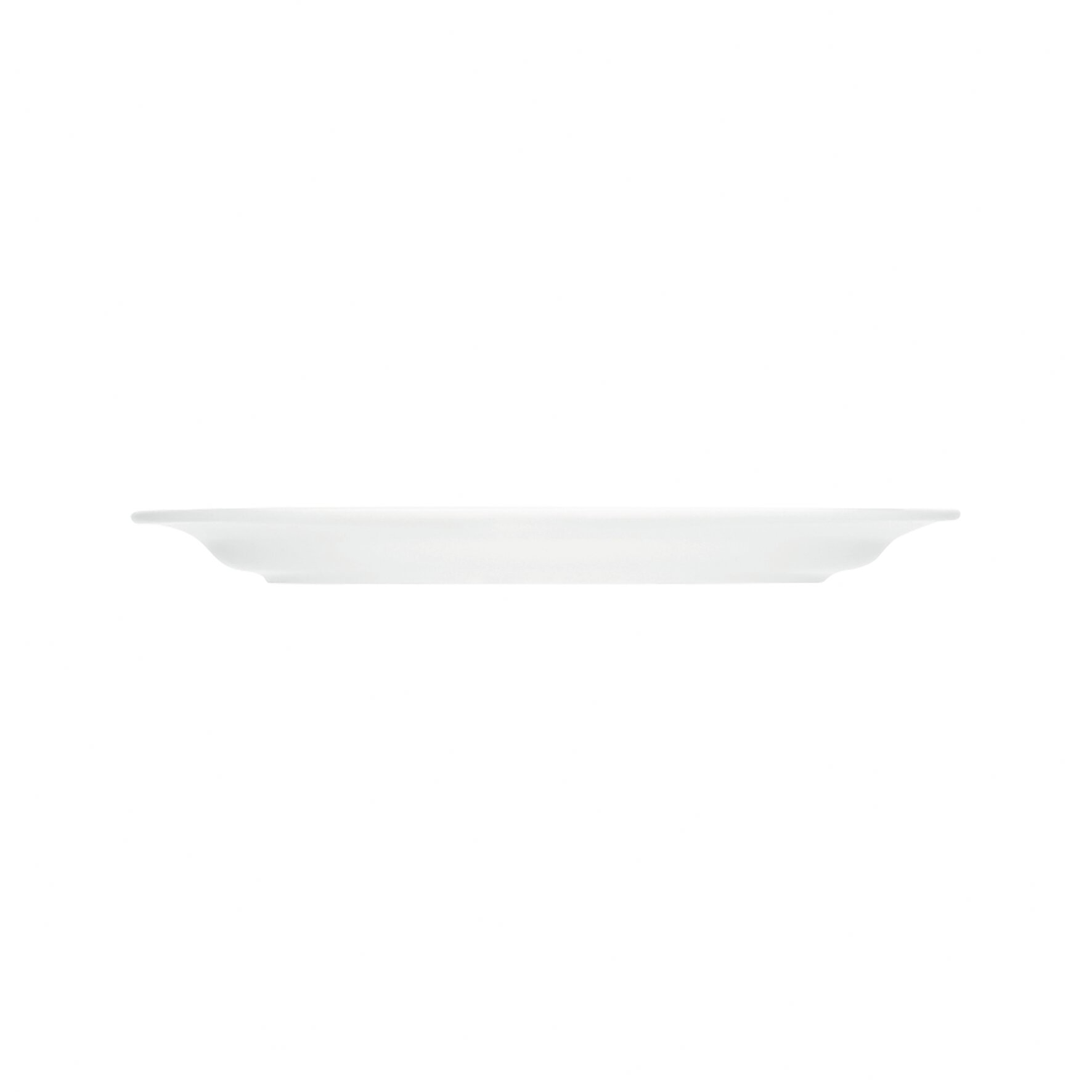 Platte oval mit Fahne 260 x 179 mm