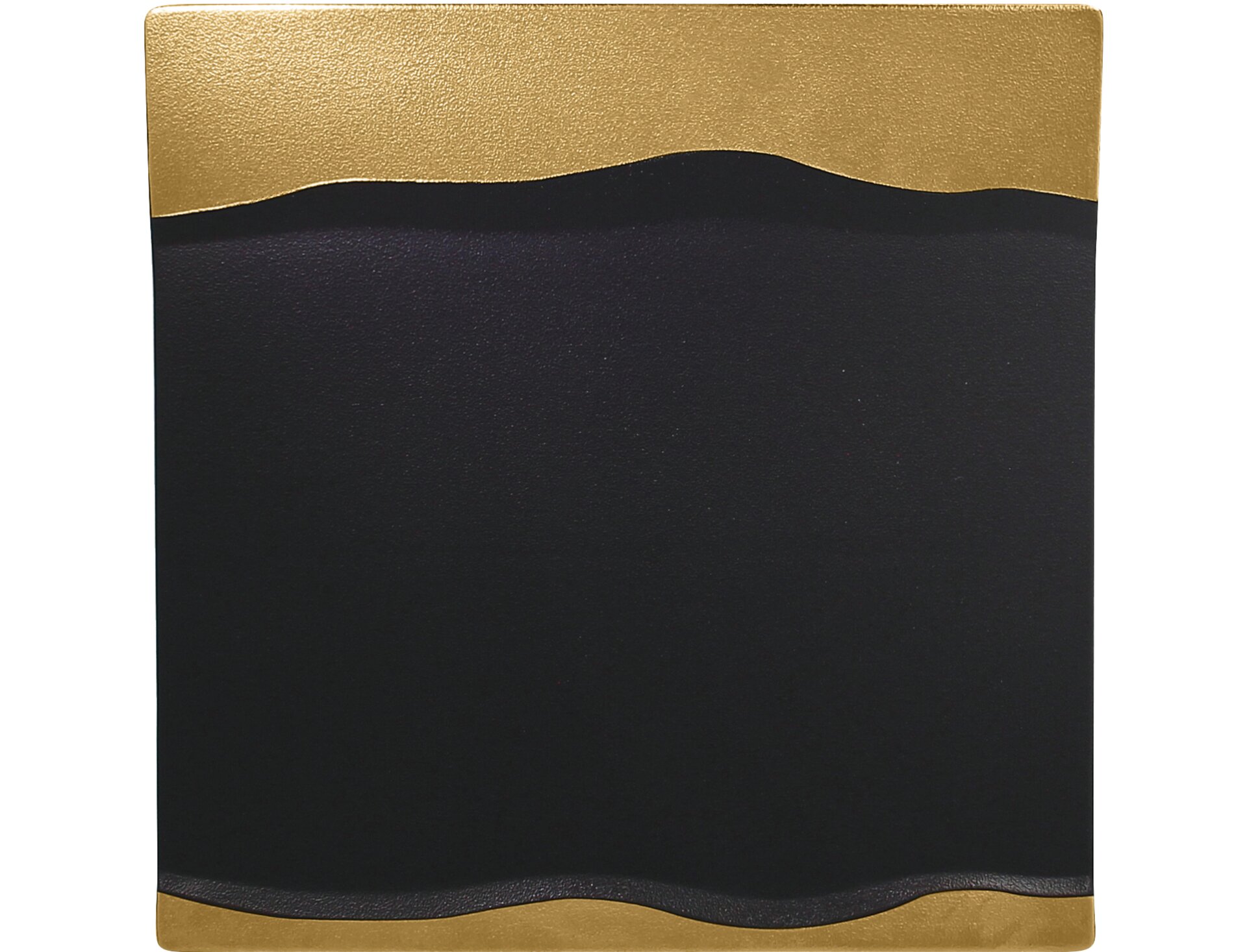 Platte quadratisch 250 x 250 mm Astro black-gold Metalfusion