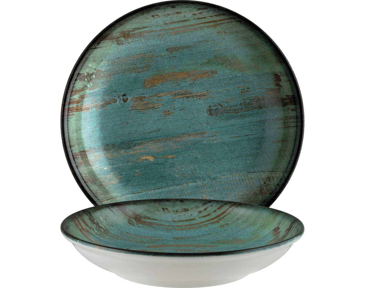 Teller tief Bloom 255 mm / 1,30 l Madera Mint