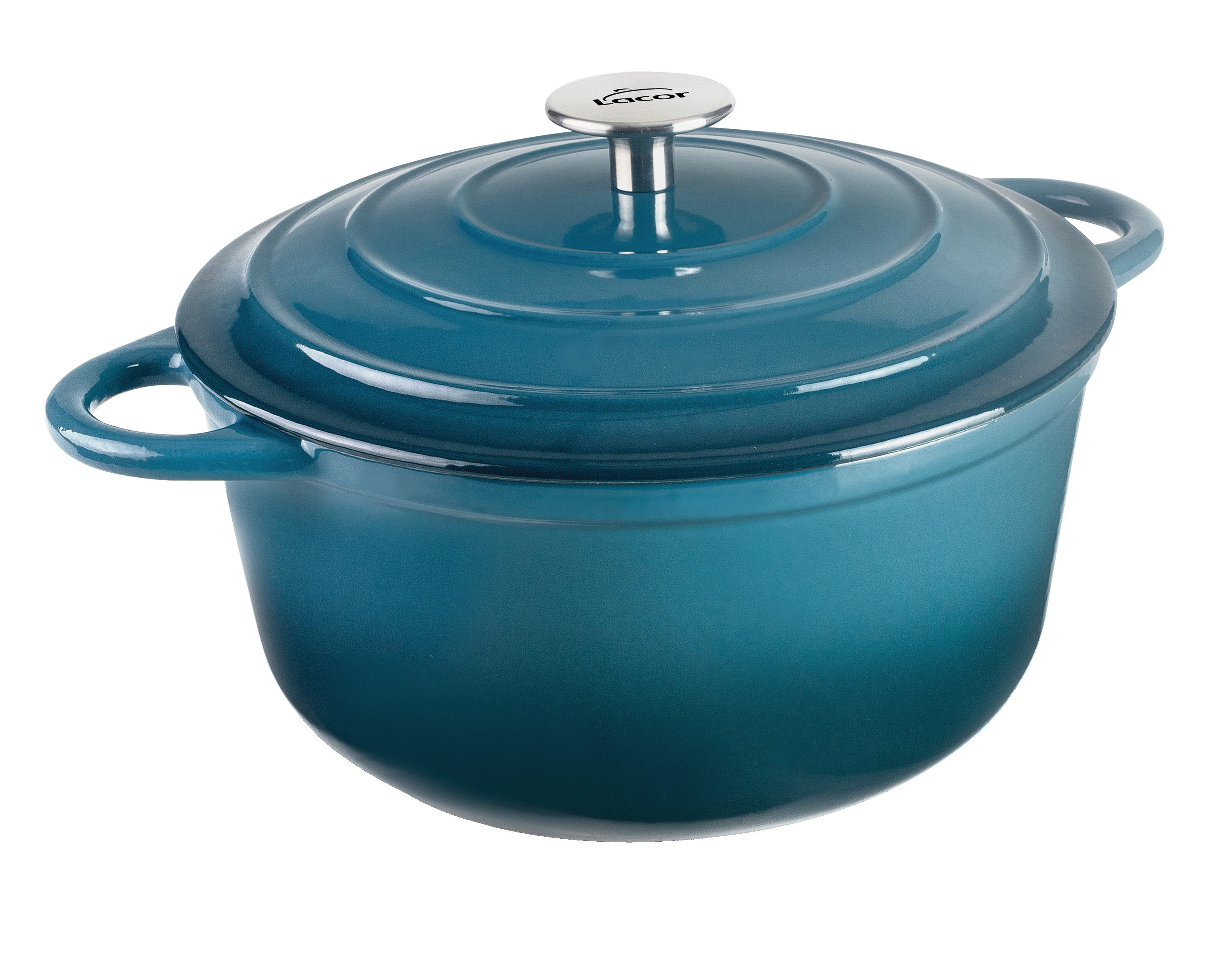 Kasserolle mit Deckel rund, 4l ocean