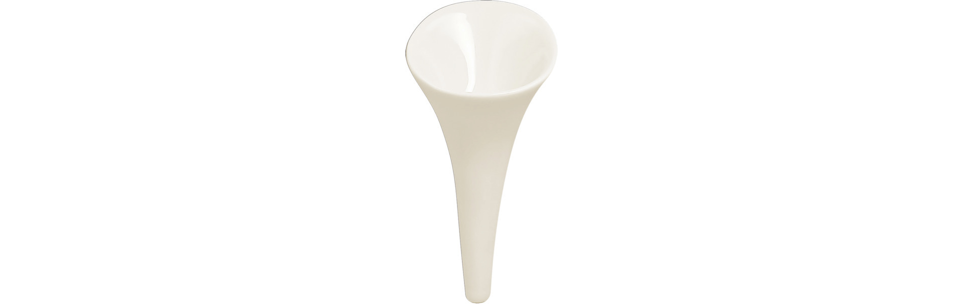 Schale konisch picked 70 mm plain-white