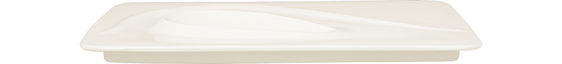 Teller rechteckig mit 1 Zone create 320 x 240 mm plain-white