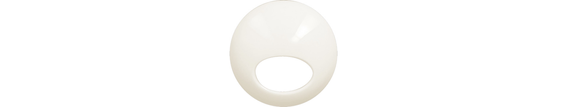 Deckel gewölbt ashore 85 mm plain-white