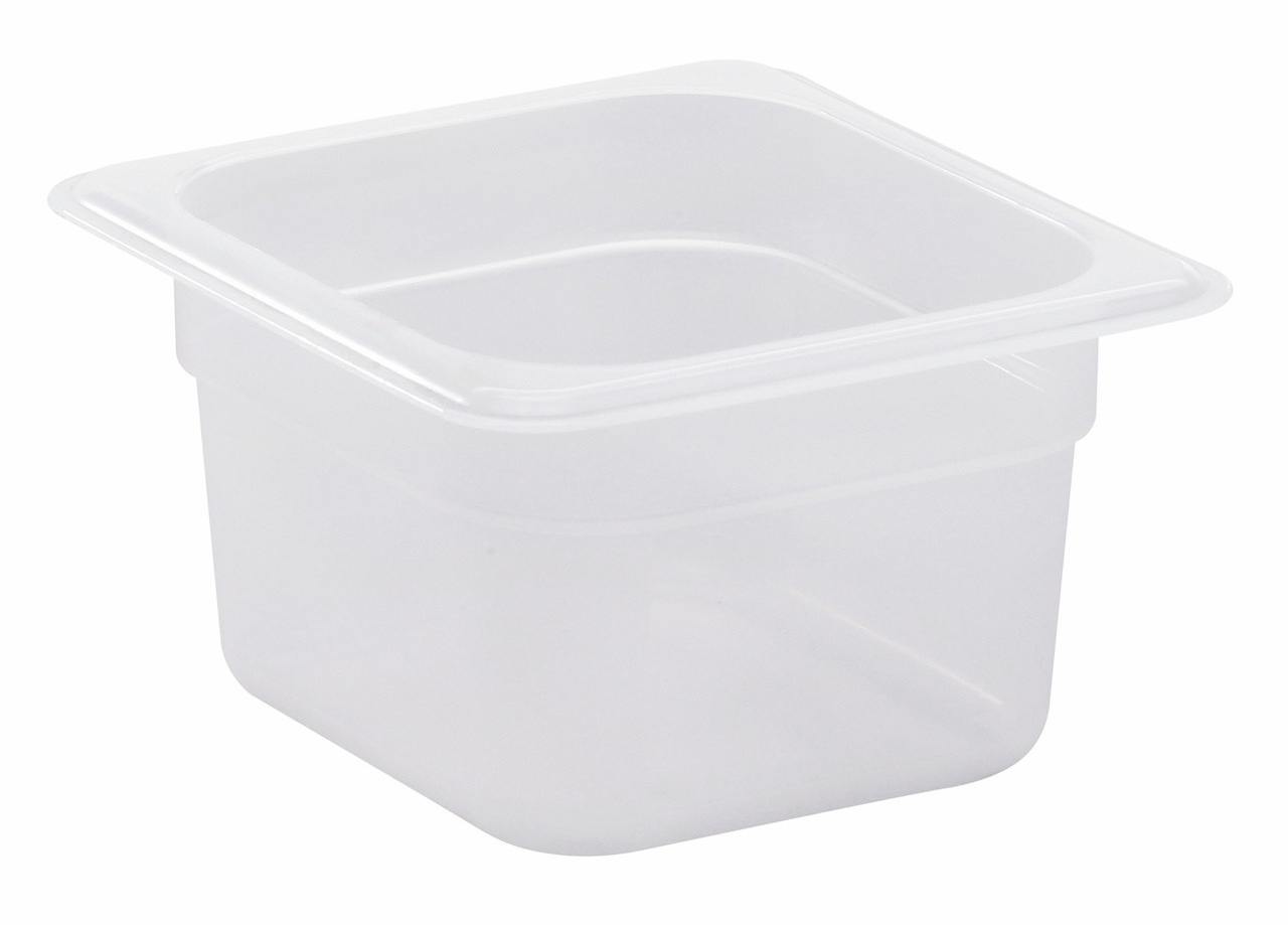 Frischhaltebox GN 1/6 176 x 162 x 100 mm Polypropylen transparent Frischhaltebox GN 1/6 176 x 162 x 100 mm Polypropylen transparent