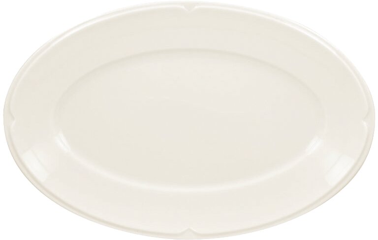 Teller oval 380 x 245 mm creme Anna
