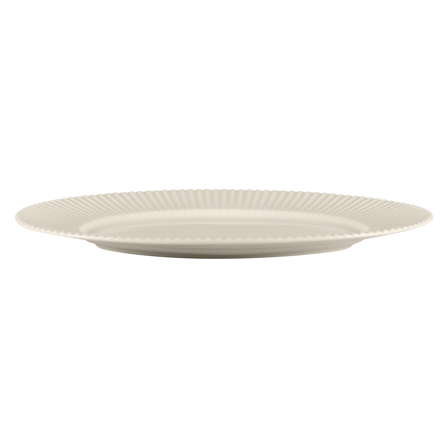 Platte oval 336 x 250 x 24 mm weiß Spectra