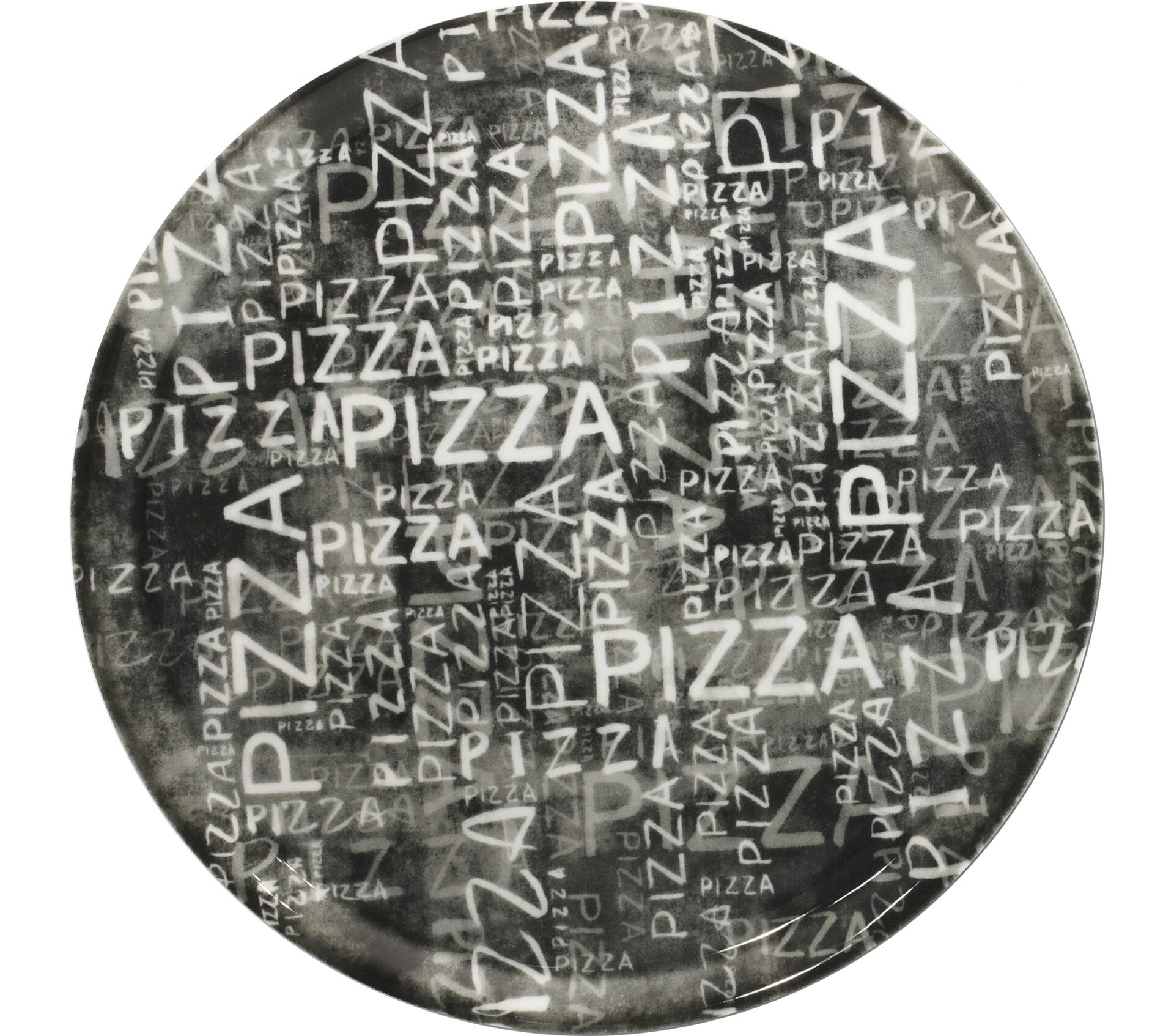 Pizzateller 330 mm Black & White Napoli