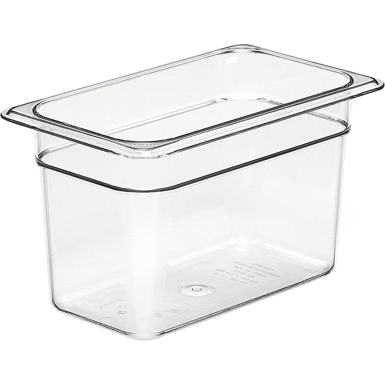 GN-Behälter GN 1/4 265 x 162 x 150 mm Copolymer BPA-frei transparent black