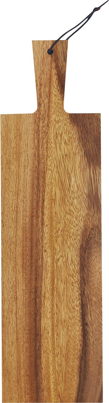 Servierbrett eckig 500 x 140 mm mit Griff / Akazie Spotlights