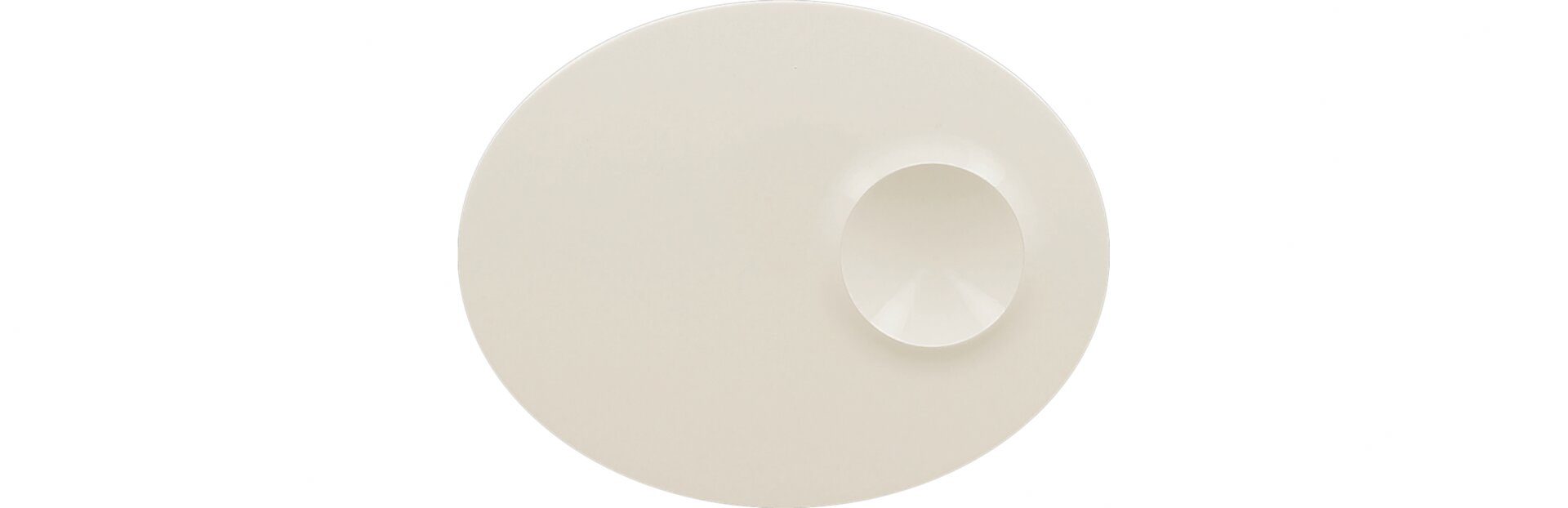 Teller oval Circus 180 x 110 mm crème