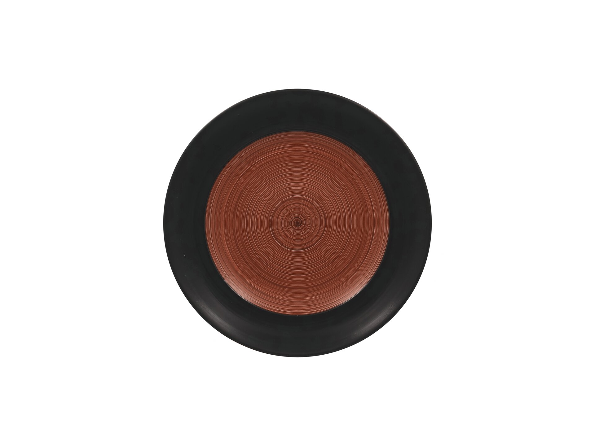 Teller flach rund 240 mm walnut