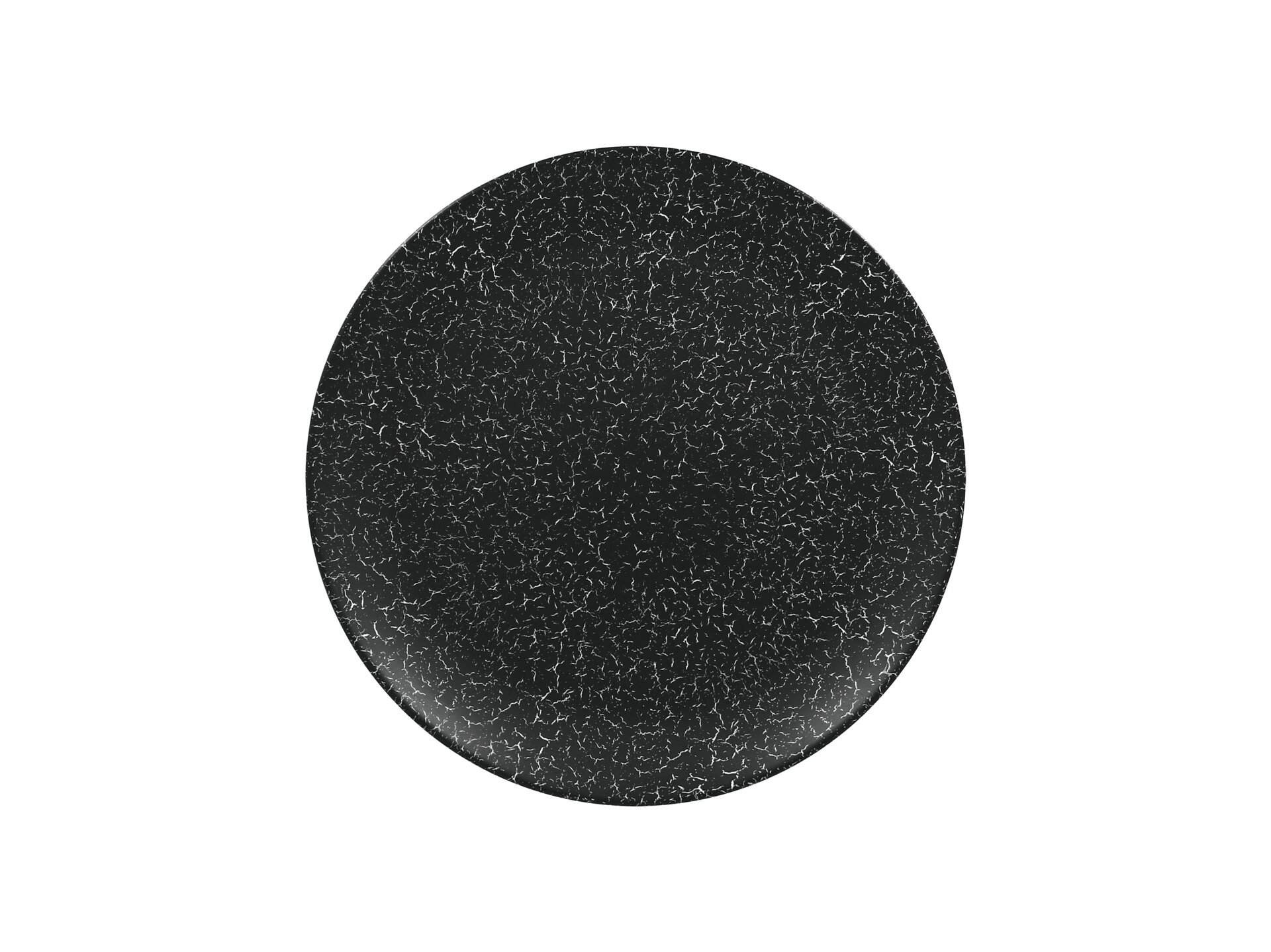 Coupteller flach 280 mm schwarz