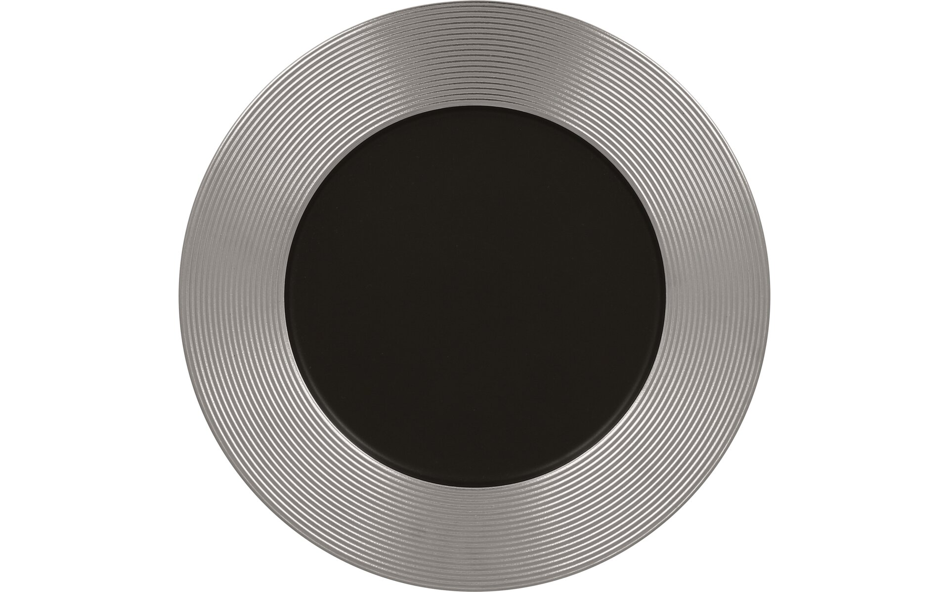 Teller flach 270 mm schwarz / silber