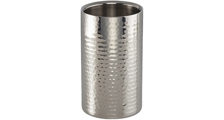 Flaschenkühler 115 x 115 x 202 mm doppelwandig Hammerschlag-Optik Flaschenkühler 115 x 115 x 202 mm doppelwandig Hammerschlag-Optik