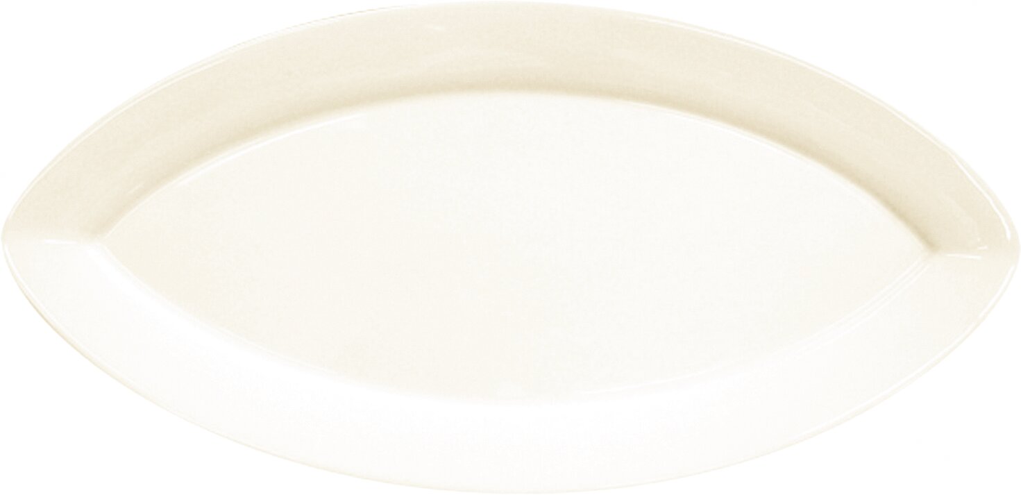 Platte oval 460 x 220 mm creme Fine Dine